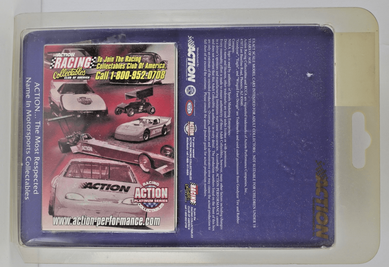 Action Racing ~ 1998 John Force Castrol GTX Funny Car ~ 1:64 NHRA Diecast - Thumbnail 2