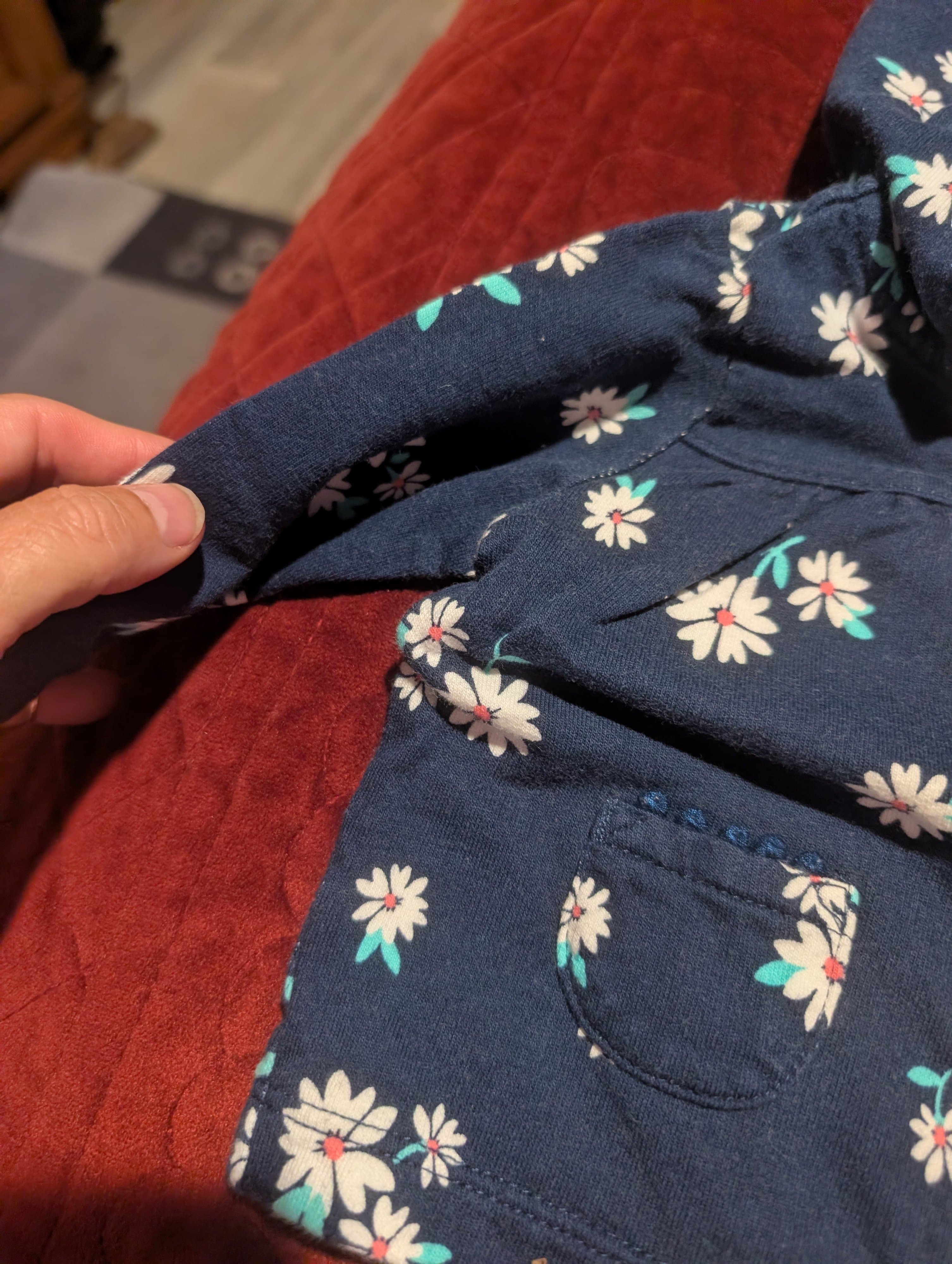 Carter's Baby Floral Hoodie Jacket 3M - Thumbnail 3
