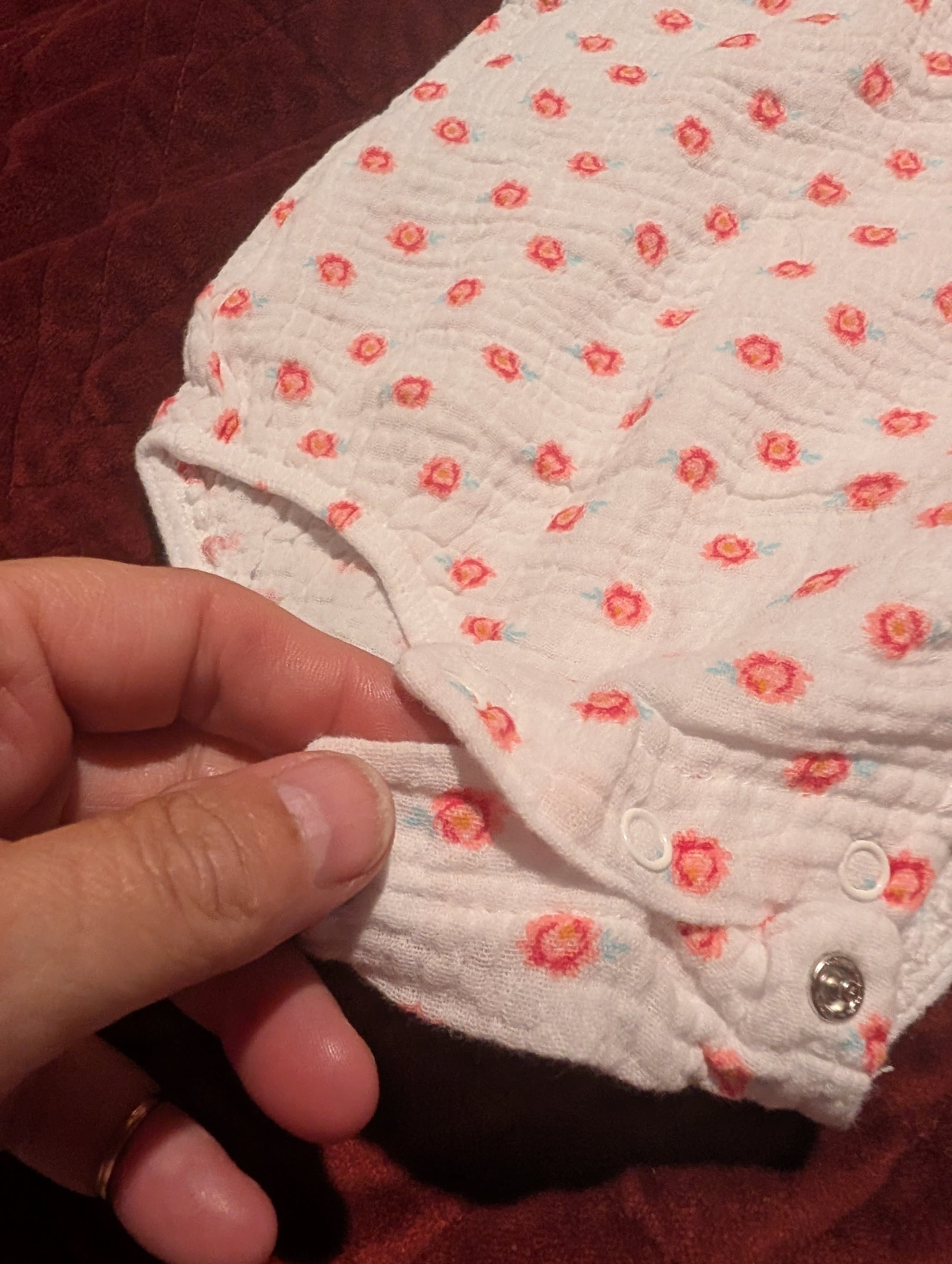 Chickpea Baby Romper 3-6M Floral Print Sleeveless - Thumbnail 4