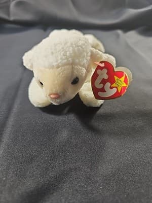 Ty Beanie Baby Fleece Lamb Beanbag Plush Original Tag 1996 PE 4th Gen - 4125
