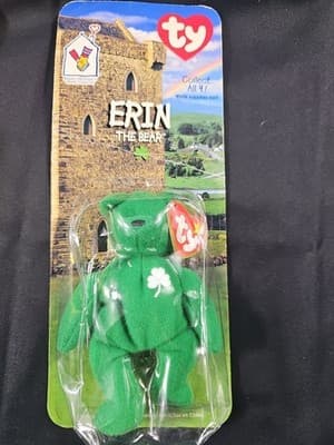 Vintage 1998 Mcdonald Ty Beanie Baby Erin The Bear