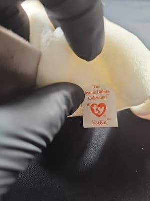 Ty Beanie Babies Kuku Cockatoo Bird - White - Thumbnail 7