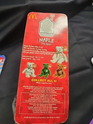 Ty McDonalds Teenie Beanie 1999 Britannia The Bear - Thumbnail 3