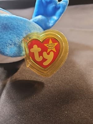 Ty Rocket The Blue Jay Beanie Original Baby Plush Toy Color On Tag - Thumbnail 2