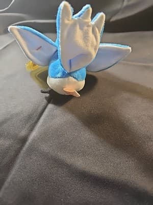Ty Rocket The Blue Jay Beanie Original Baby Plush Toy Color On Tag - Thumbnail 4