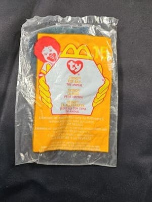 STING the Ray La Mantaraya Ty Teenie Beanie Baby #15 ~ 1999 Tush Tag 2000 on Bag - Thumbnail 3