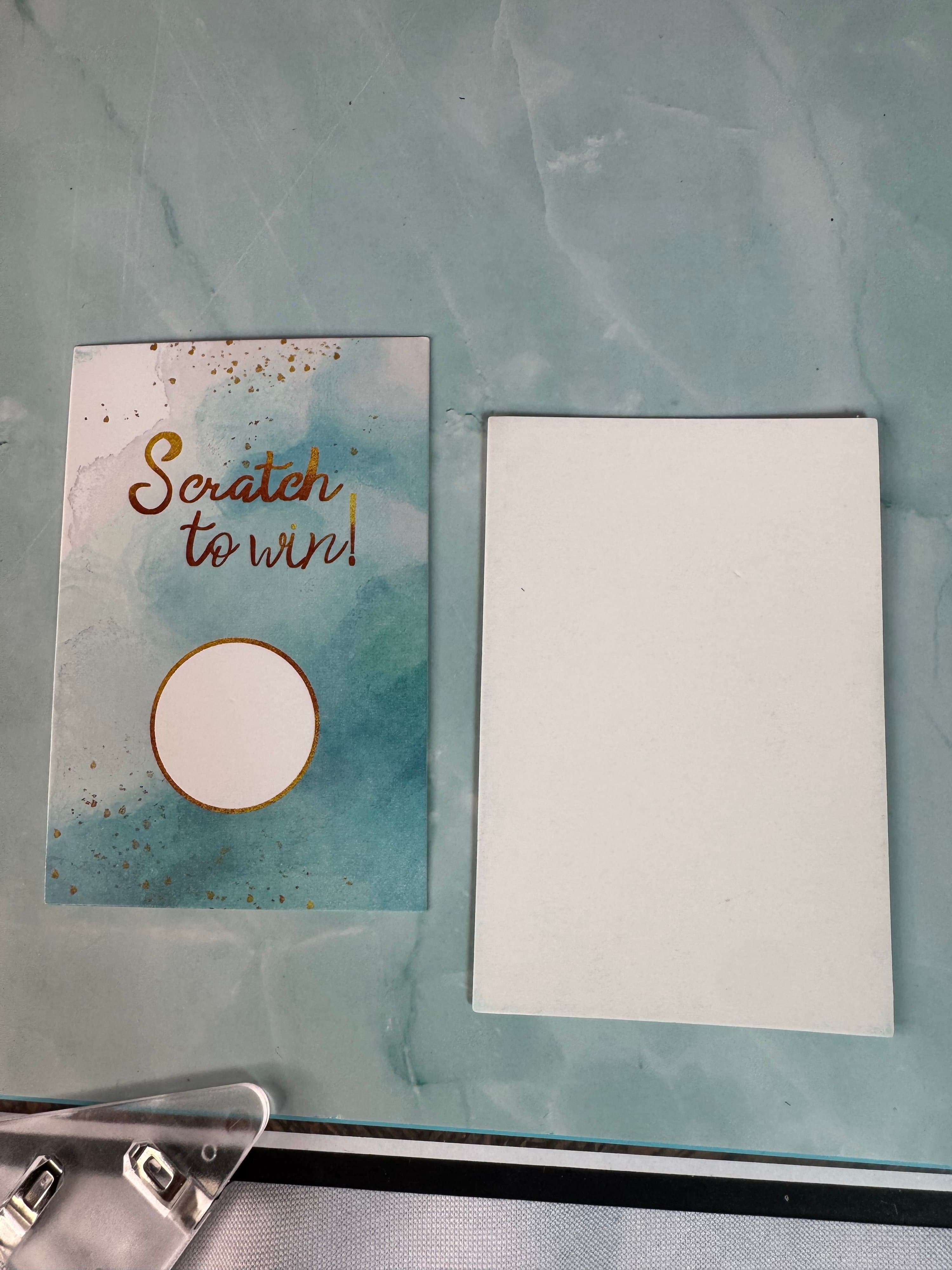★ 50 Scratch to Win Cards Prize Reward Coupon Customer Appreciation - Thumbnail 2