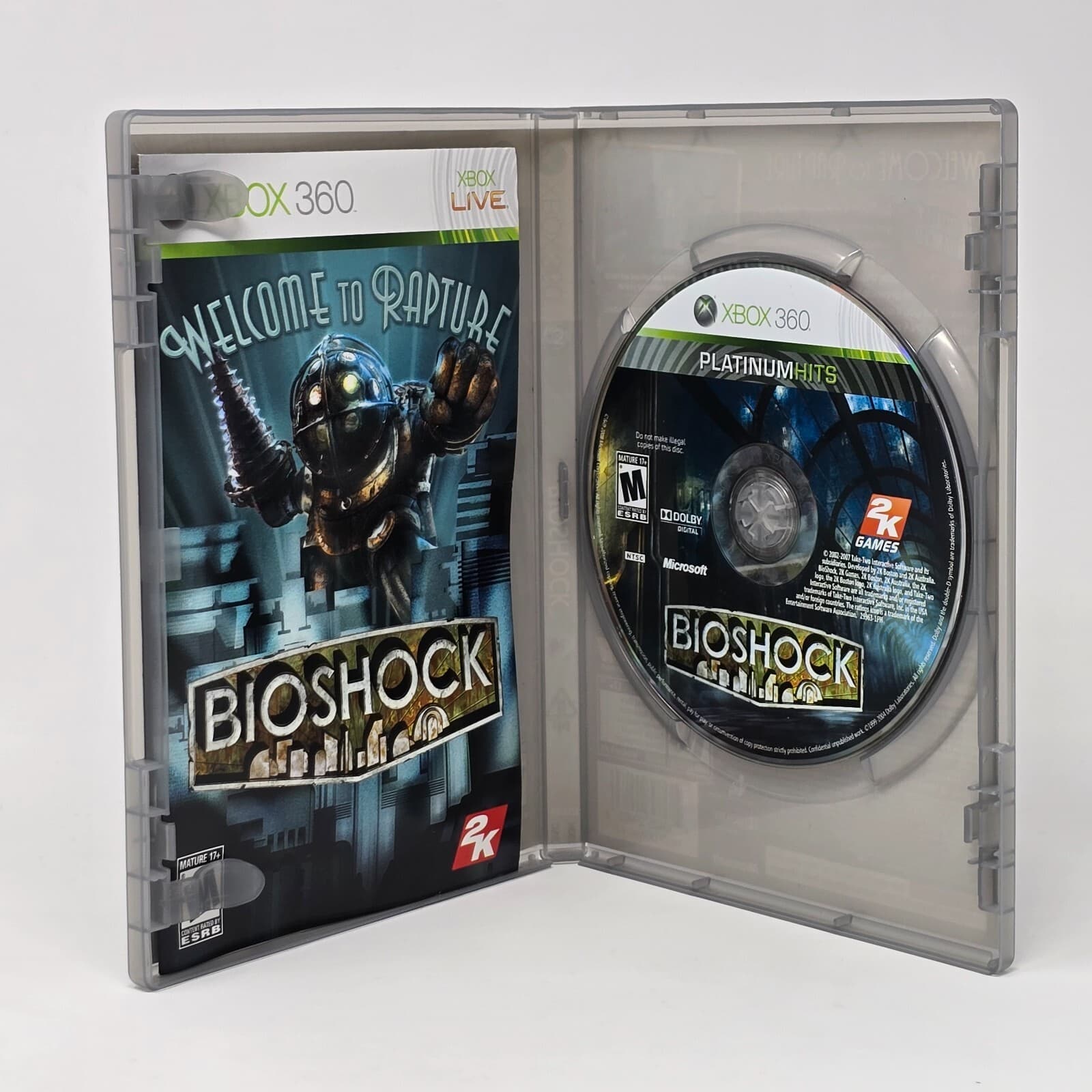 Bioshock (Xbox 360) Platinum Hits CIB COMPLETE & TESTED - Thumbnail 2