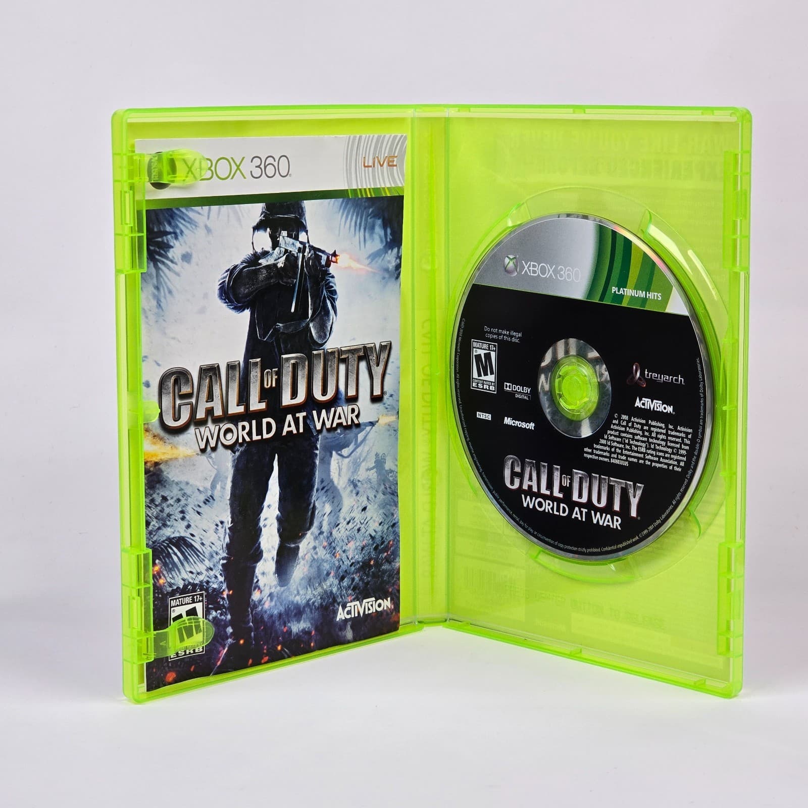 Call of Duty: World at War (Xbox 360) Platinum CIB COMPLETE & TESTED - Thumbnail 2
