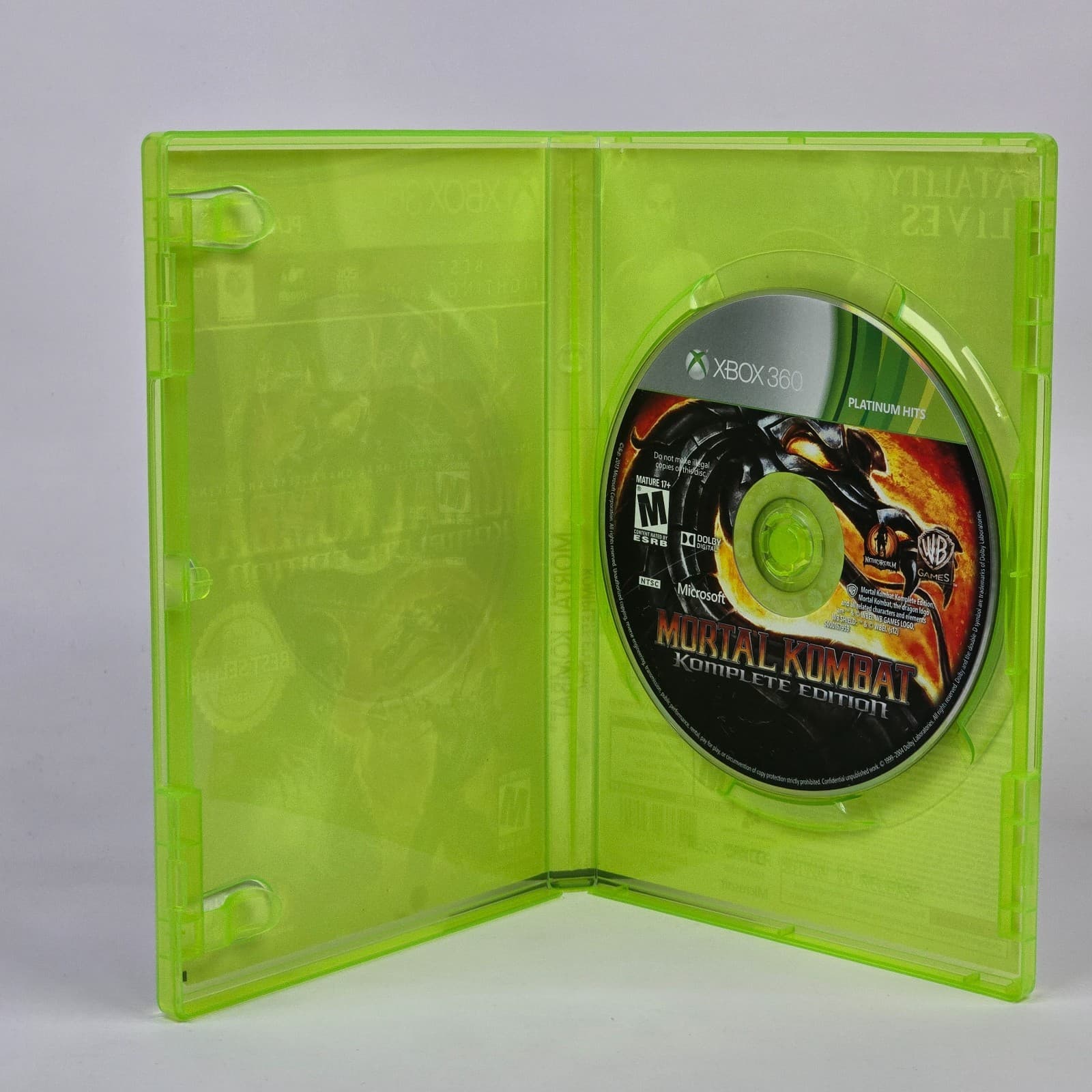 Mortal Kombat: Komplete Edition (Xbox 360) Platinum Case & Disc TESTED - Thumbnail 2