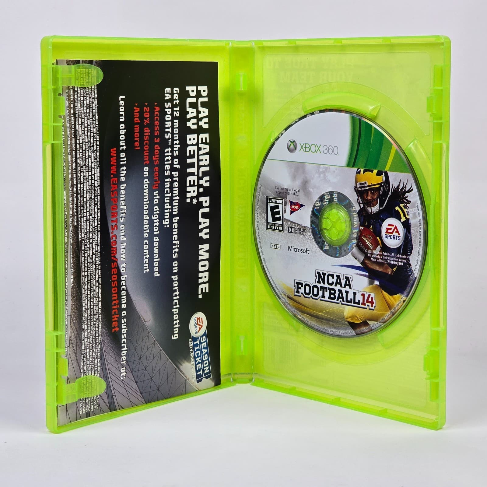 NCAA Football 14 (Xbox 360) CIB COMPLETE & TESTED - Thumbnail 2