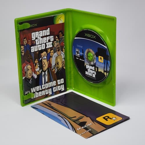 Grand Theft Auto III 3 (Original Xbox) CIB COMPLETE w/ MAP & TESTED - Thumbnail 2