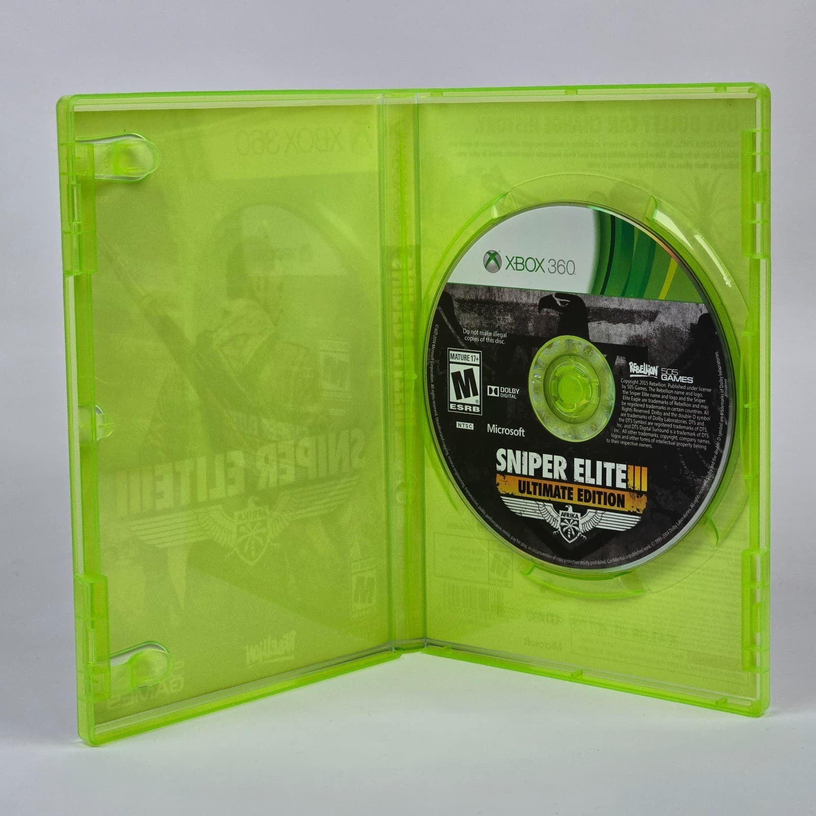 Sniper Elite III 3 (Xbox 360) Case & Disc - Thumbnail 2