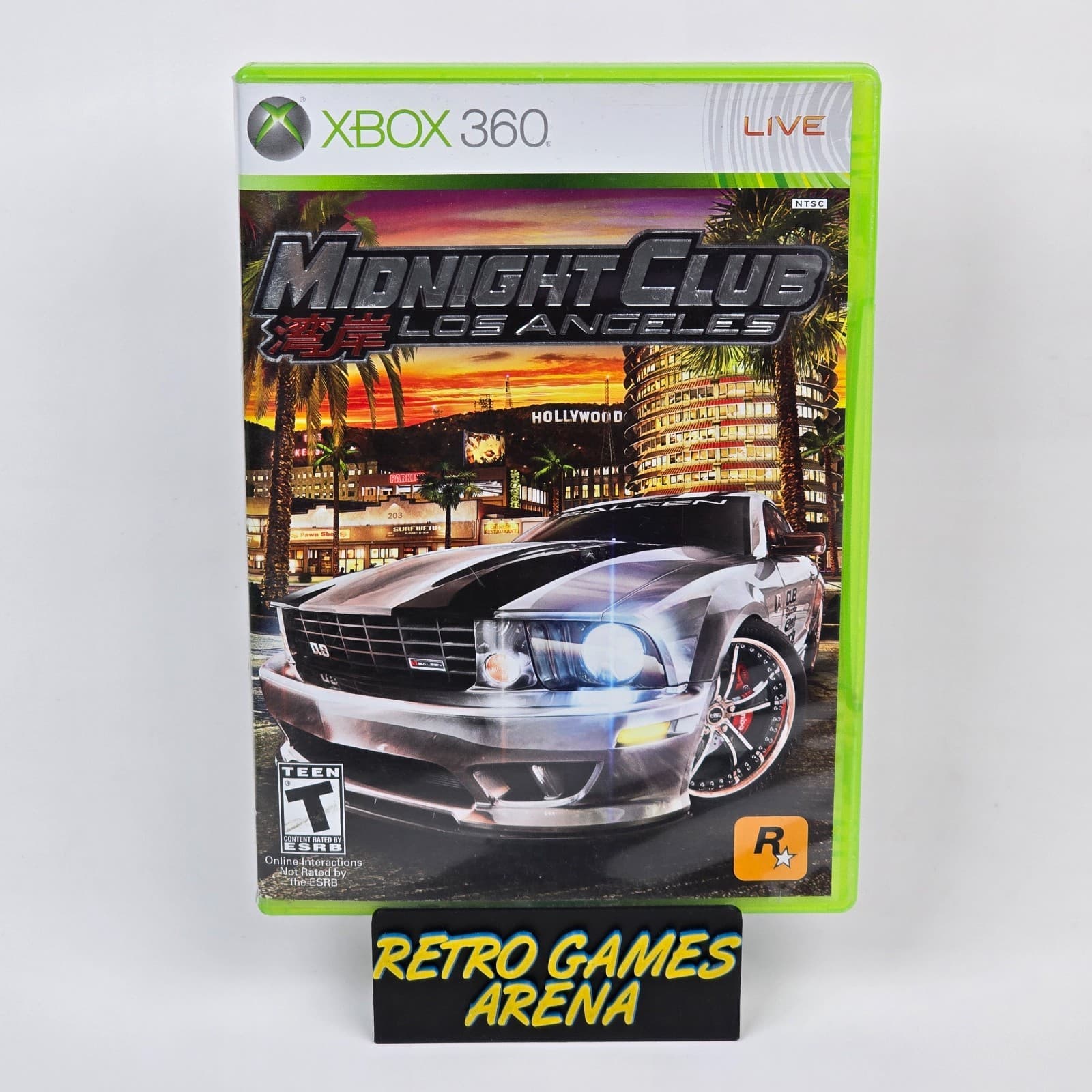 Midnight Club: Los Angeles (Xbox 360) Case & Disc