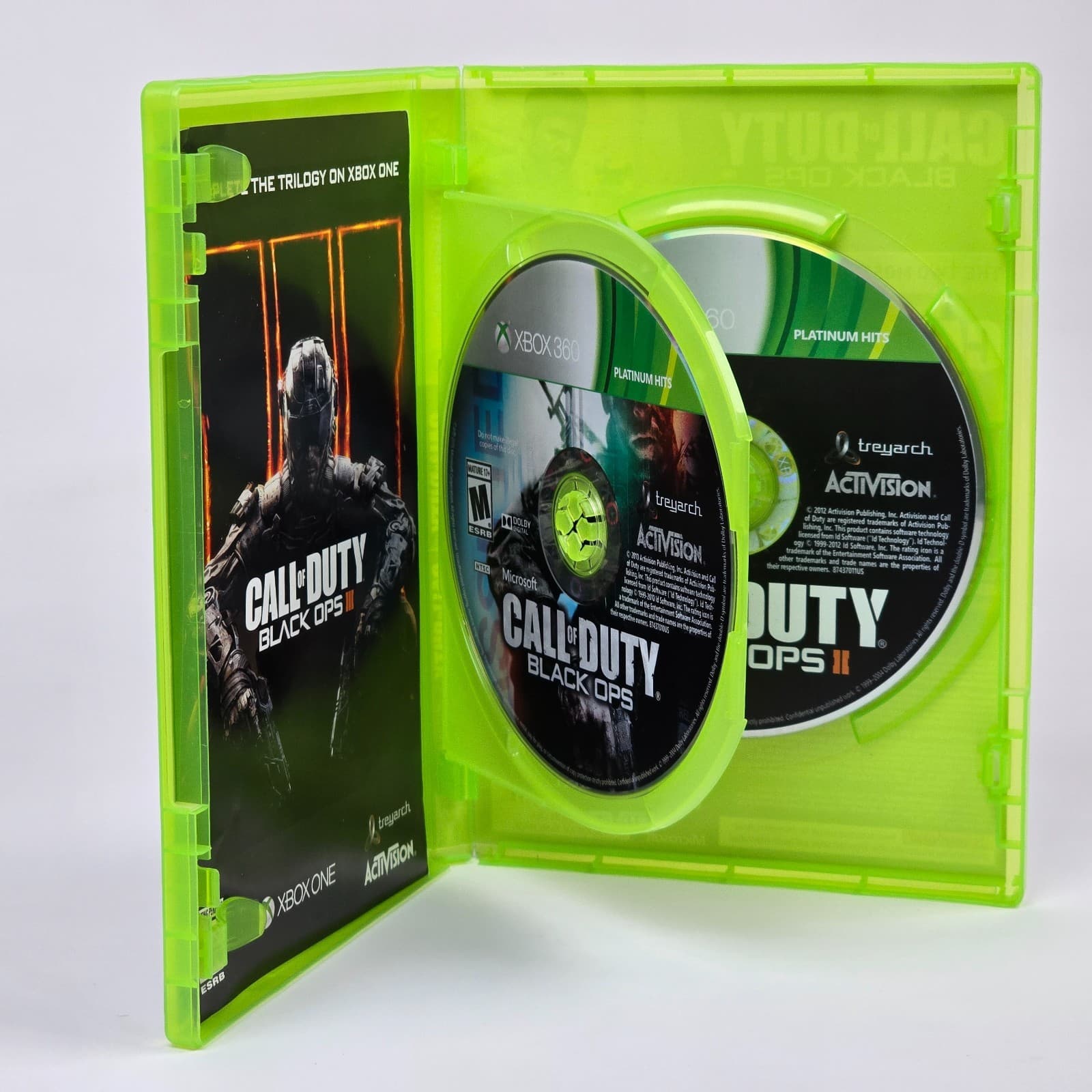 Call of Duty: Black Ops I & II Combo Pack (Xbox 360) Platinum Hits CIB COMPLETE - Thumbnail 2
