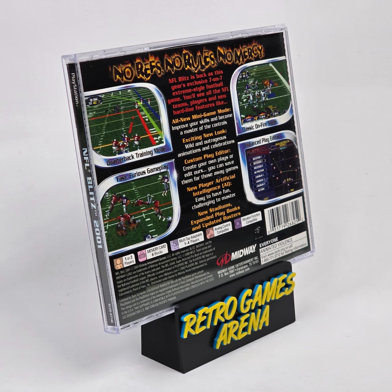 💿REFURBISHED NFL Blitz 2001 (PlayStation 1 PS1) CIB COMPLETE & TESTED 💿 - Thumbnail 4