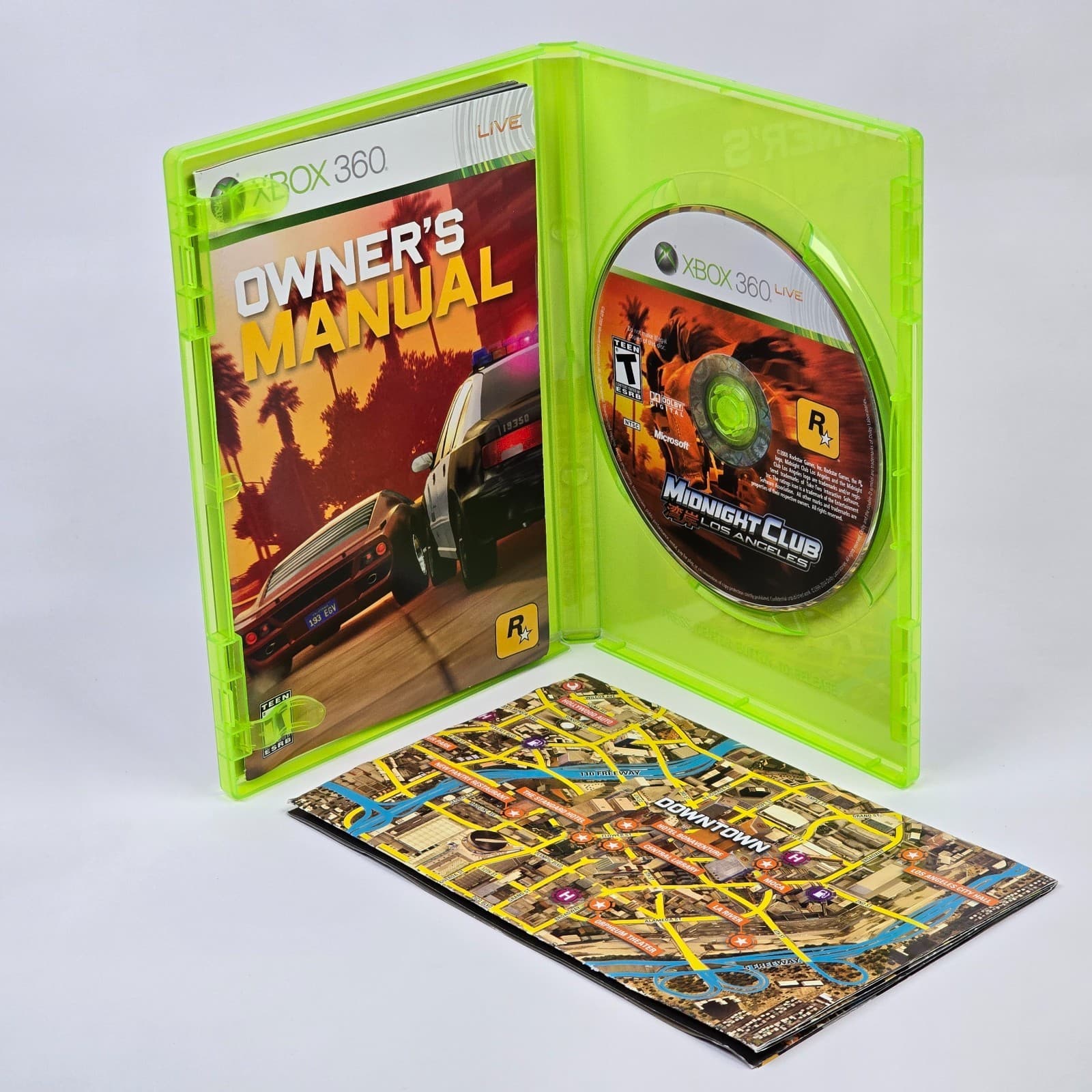 Midnight Club: Los Angeles (Xbox 360) CIB COMPLETE with MAP - Thumbnail 2