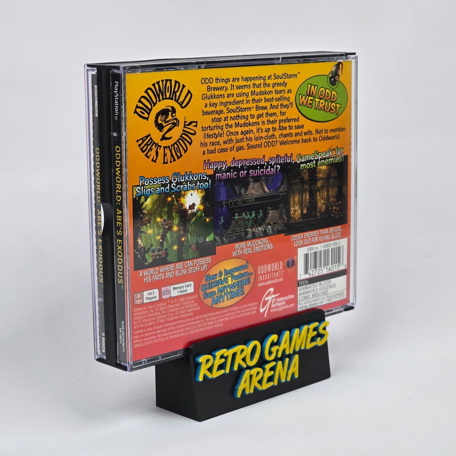 💿REFURBISHED Oddworld: Abe's Exoddus (PlayStation 1 PS1) CIB COMPLETE💿 - Thumbnail 6
