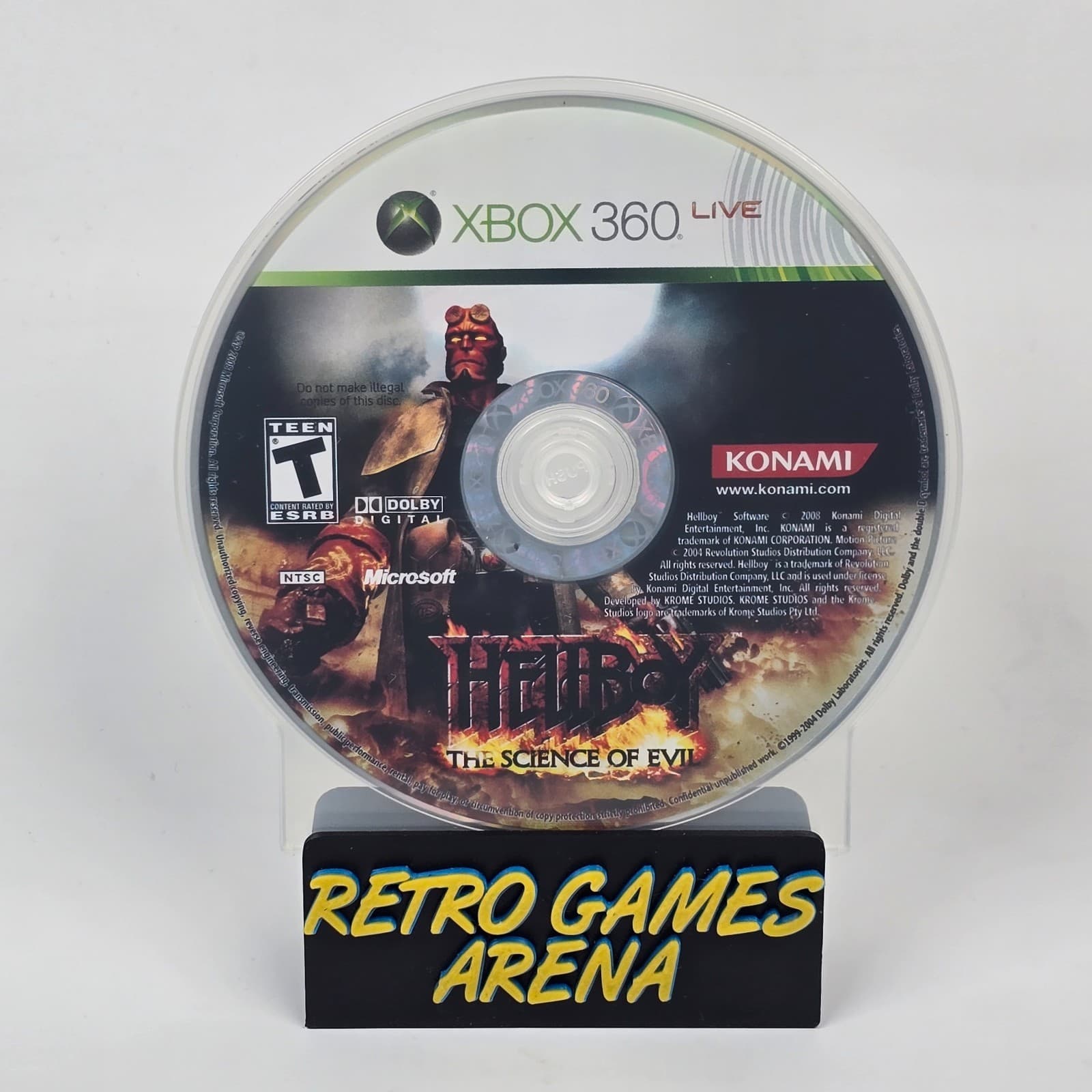 Hellboy: The Science of Evil (Xbox 360) Disc