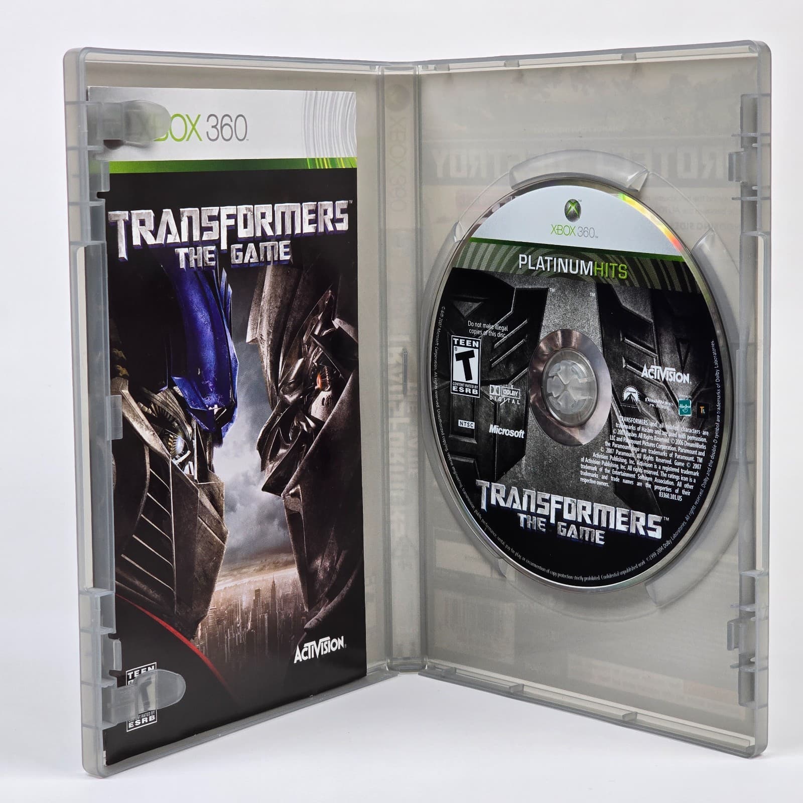 Transformers: The Game (Xbox 360) Platinum Hits CIB COMPLETE - Thumbnail 2