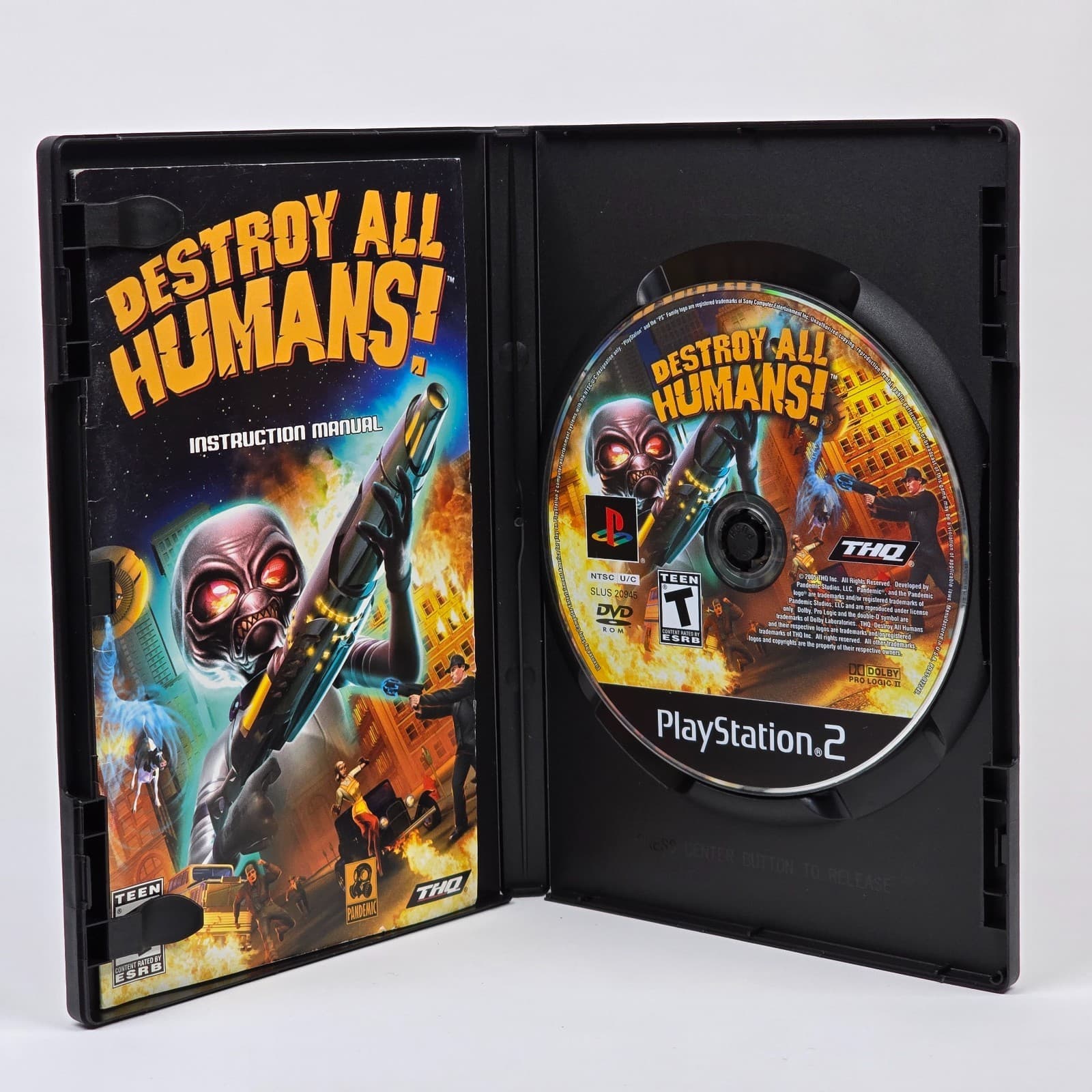 Destroy All Humans! (PlayStation 2 PS2) Black Label CIB COMPLETE - Thumbnail 2