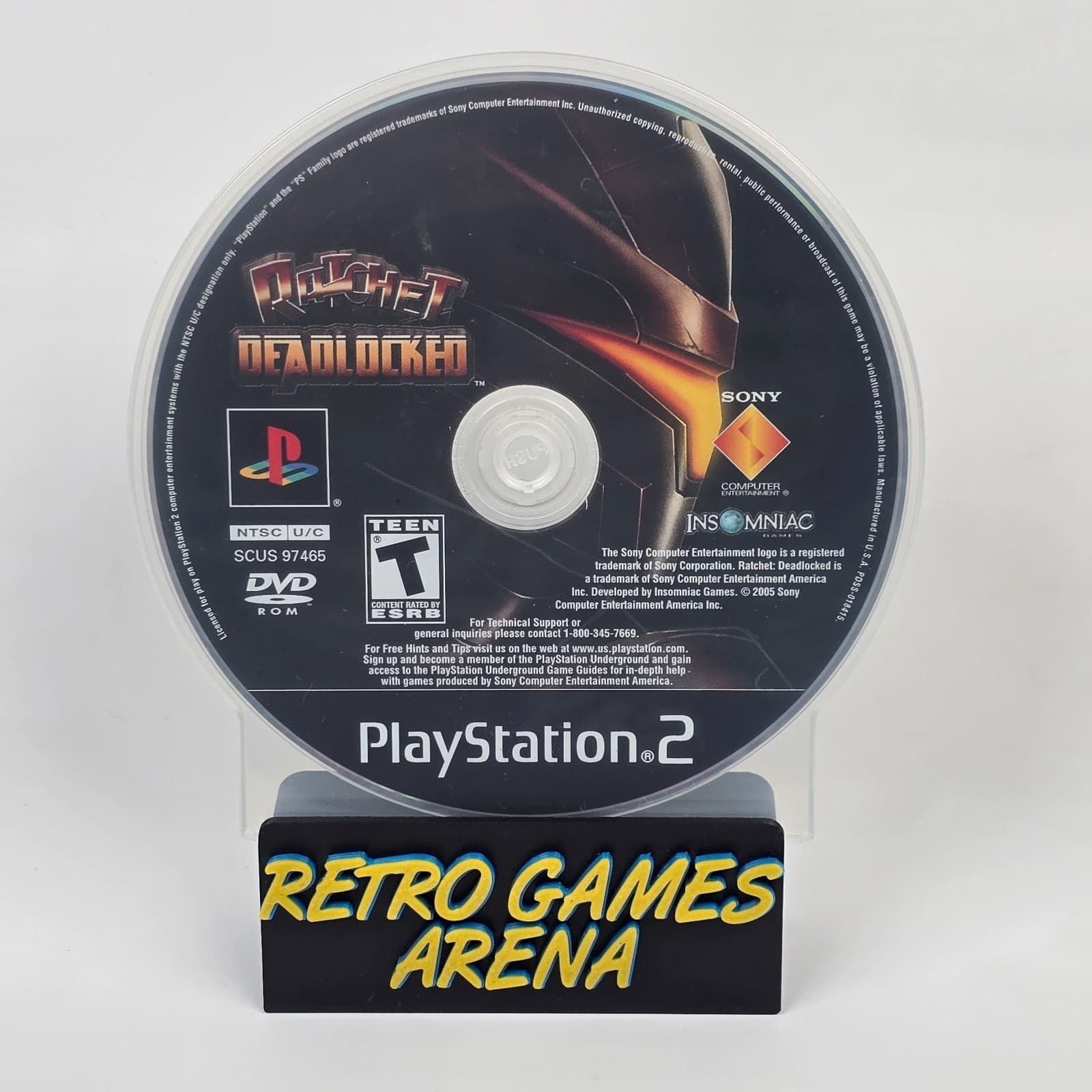 Ratchet: Deadlocked (PlayStation 2 PS2) Black Label Disc