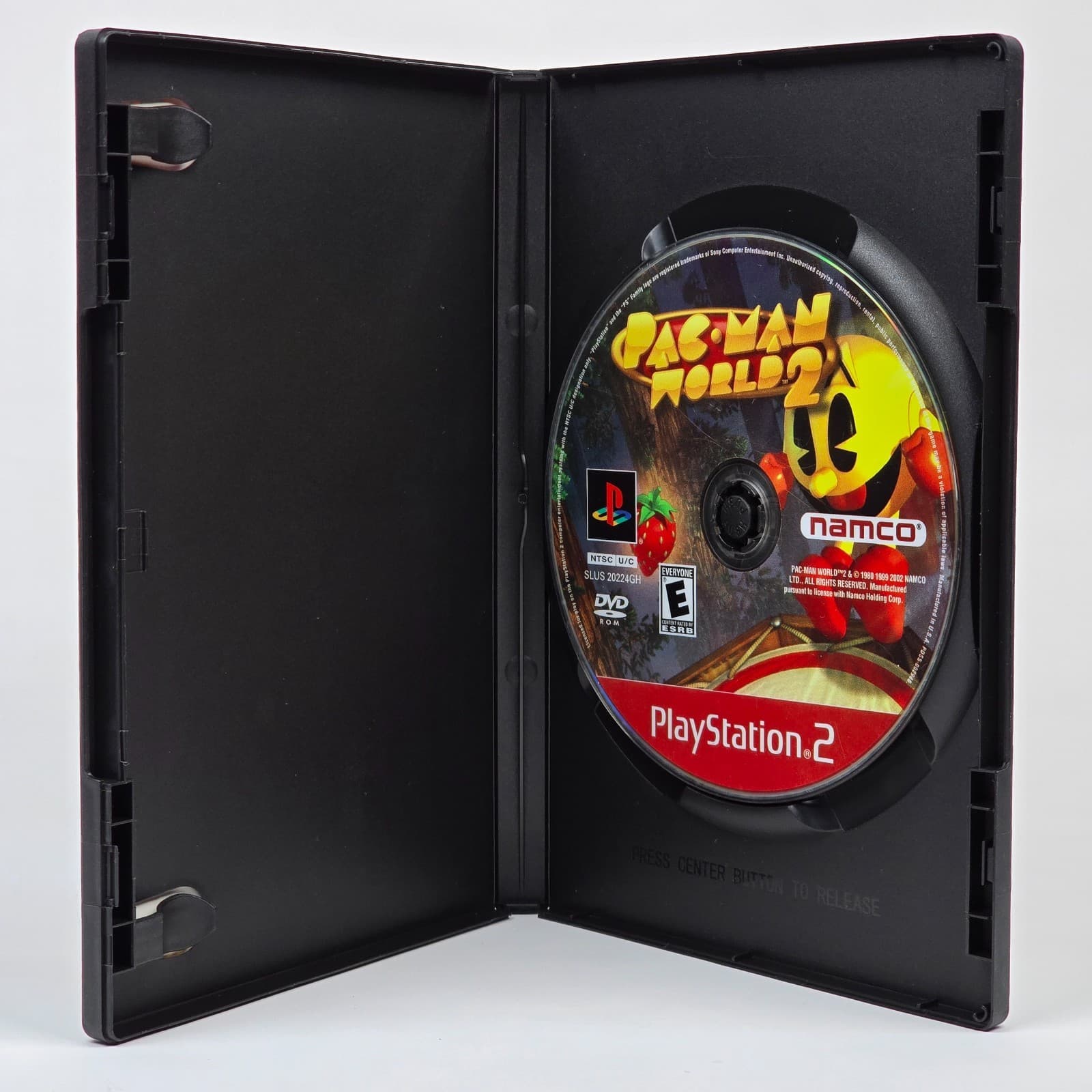 Pac-Man World 2 (PlayStation 2 PS2) Greatest Hits Case & Disc - Thumbnail 2
