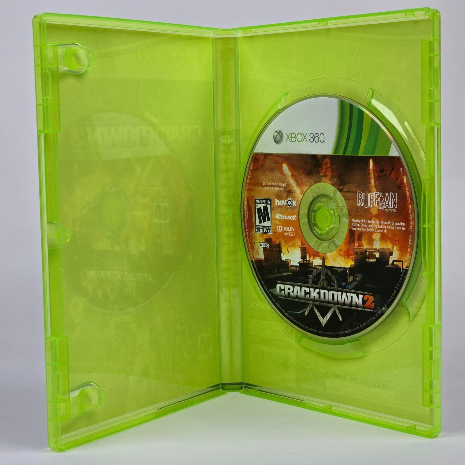 Crackdown 2 (Xbox 360) Case & Disc - Thumbnail 2