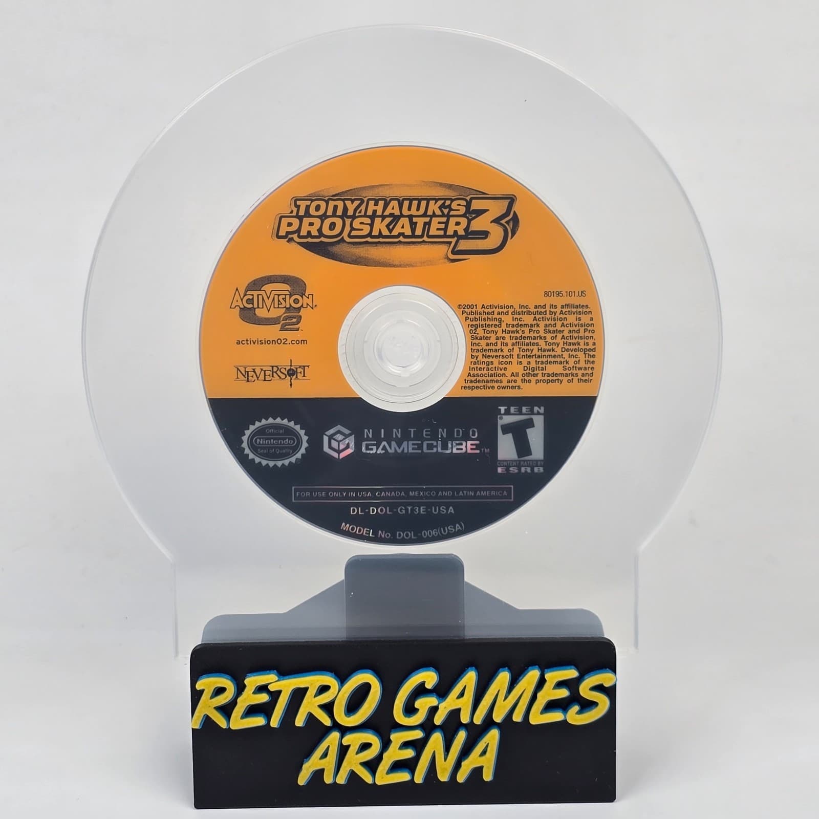 Tony Hawk's Pro Skater 3 (Nintendo GameCube) Disc