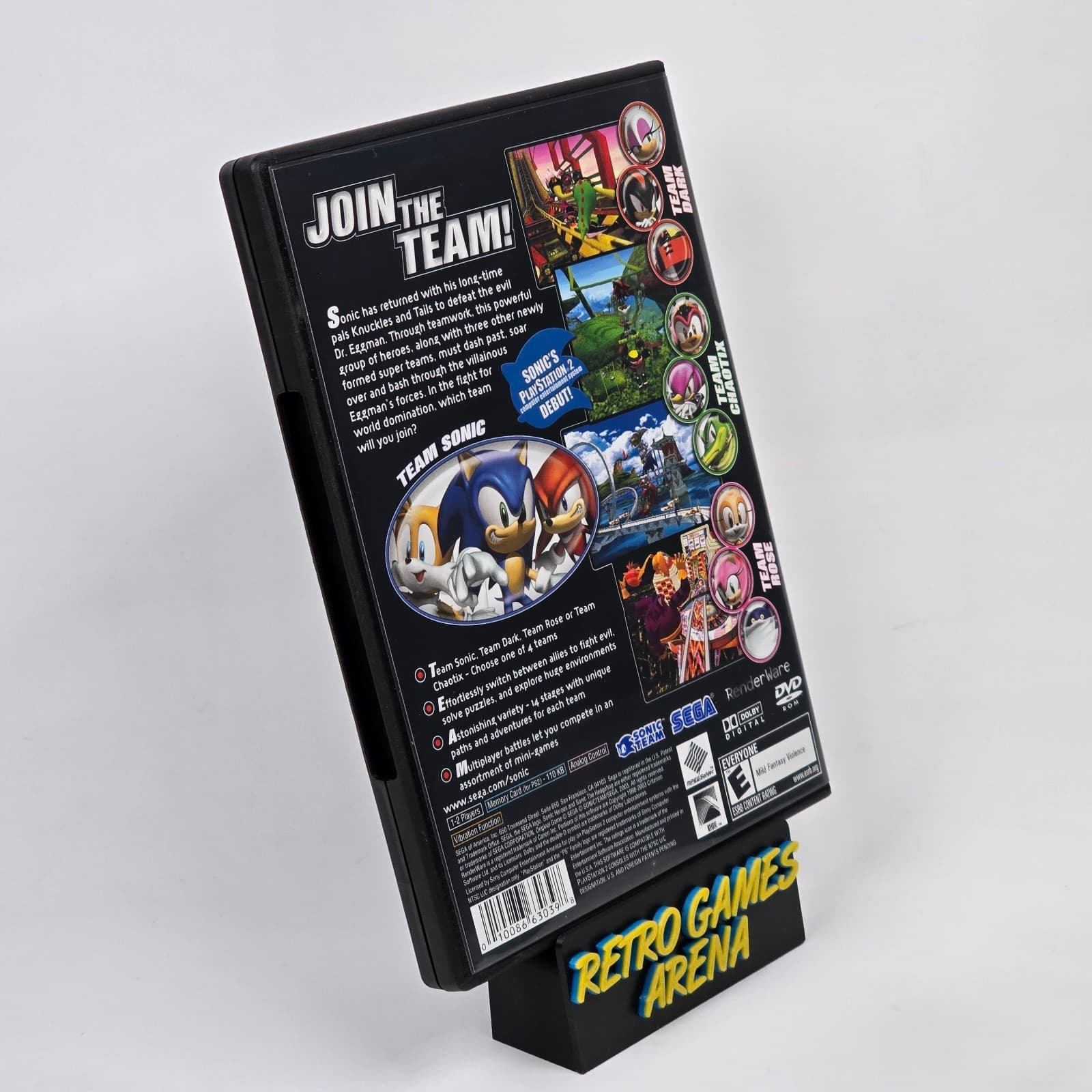 💿REFURBISHED Sonic Heroes (PlayStation 2 PS2) Black Label CIB COMPLETE💿 - Thumbnail 4