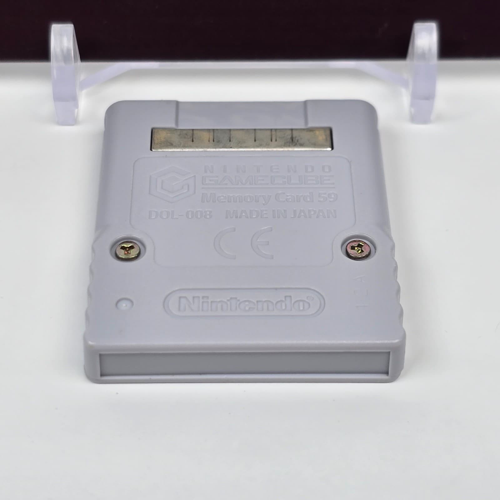 Nintendo GameCube OEM Official Gray Memory Card 59 Unit DOL-008 - Thumbnail 2