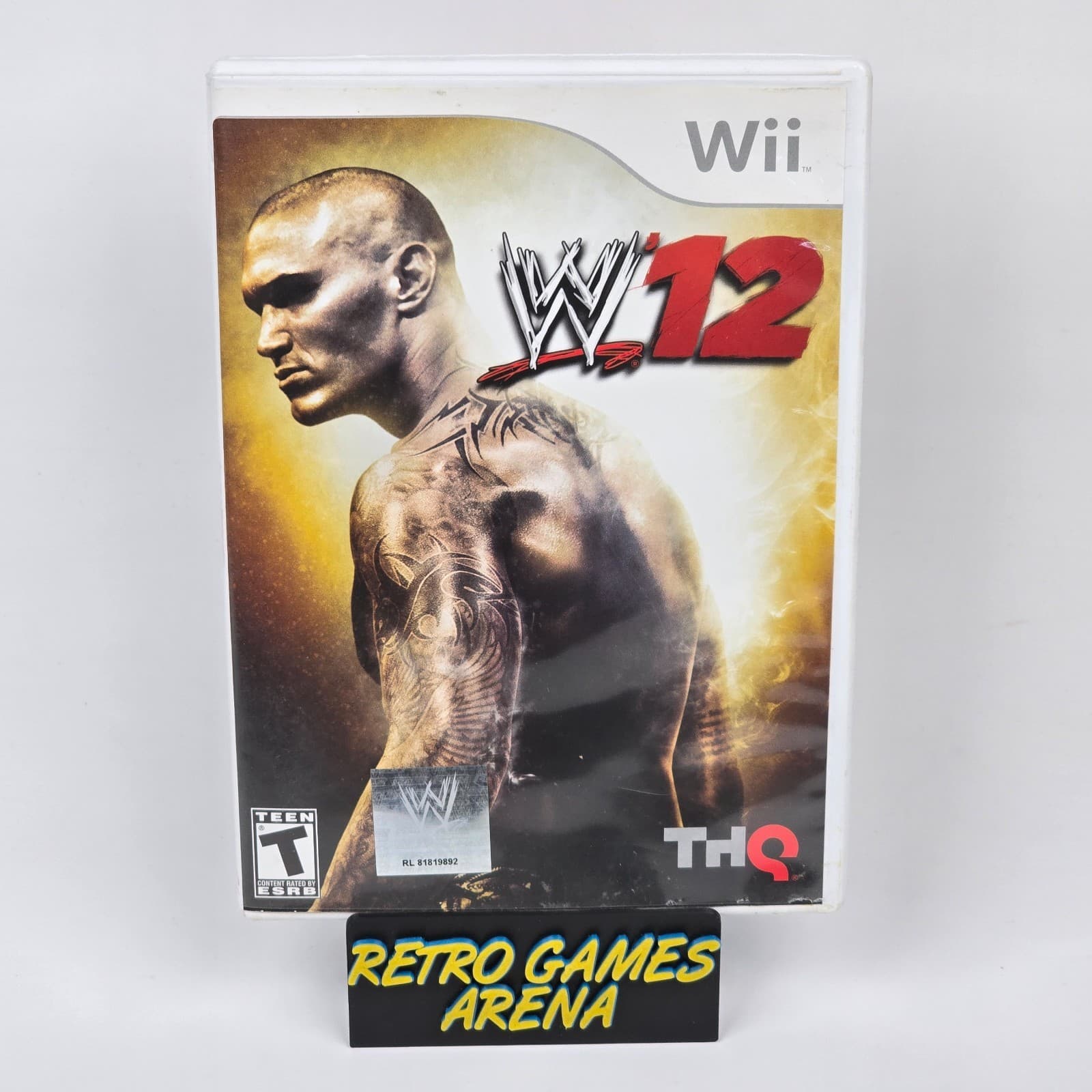 WWE 12 (Nintendo Wii) Case & Disc