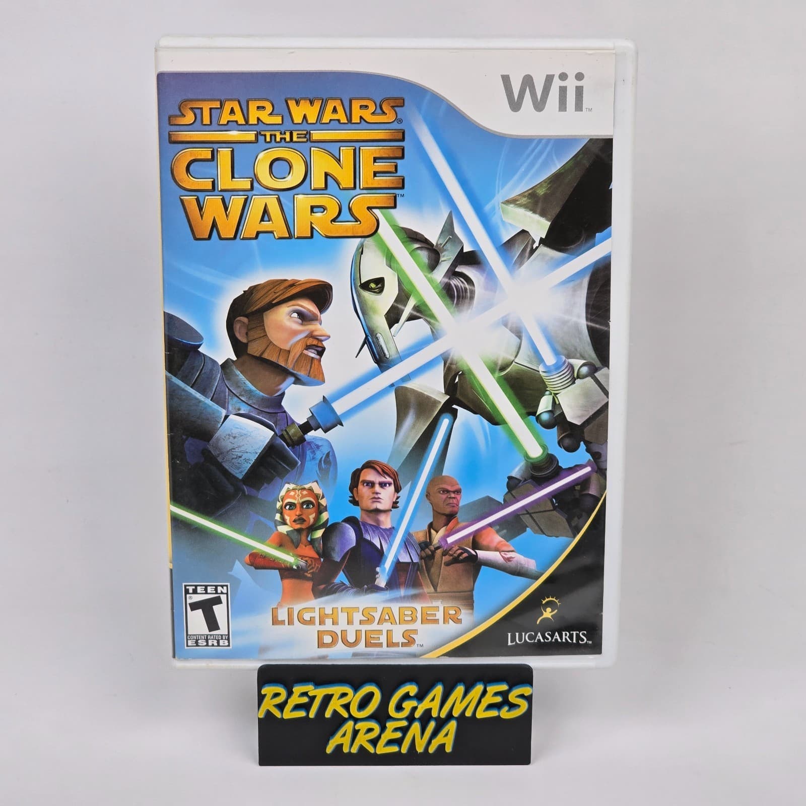 Star Wars: The Clone Wars - Lightsaber Duels (Nintendo Wii) CIB COMPLETE
