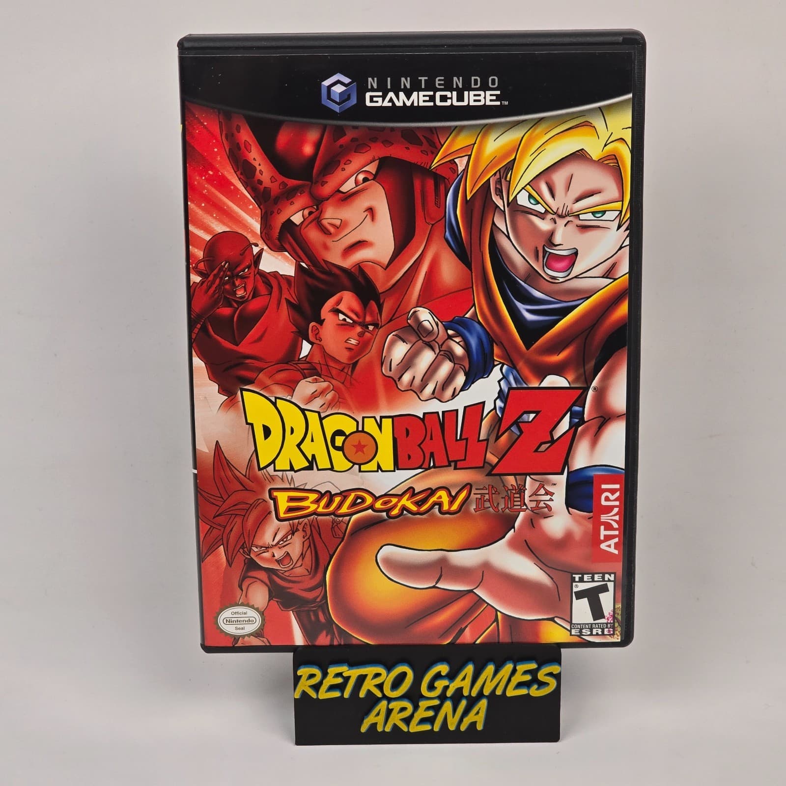 Dragon Ball Z: Budokai (Nintendo GameCube) Black Label Case & Disc