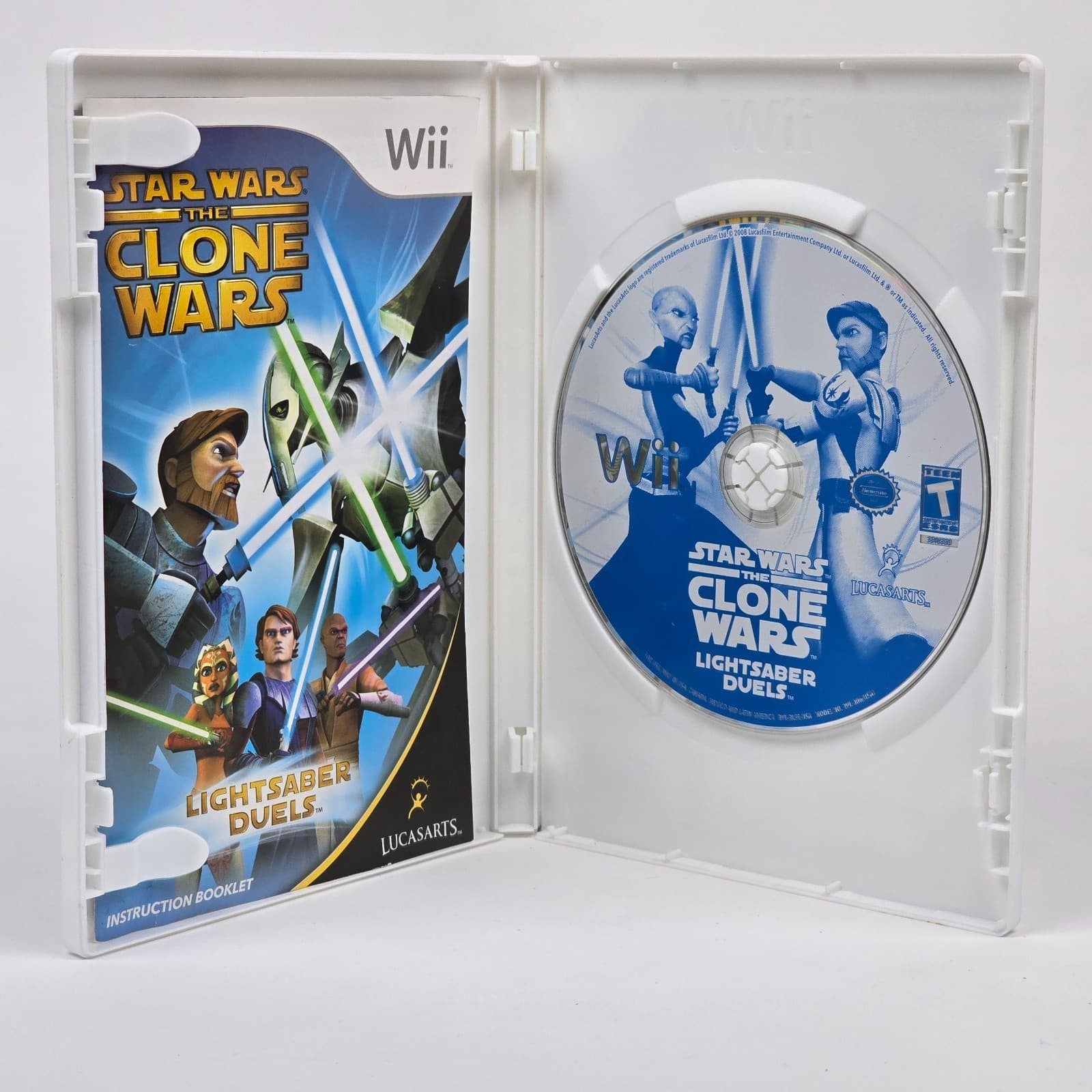 Star Wars: The Clone Wars - Lightsaber Duels (Nintendo Wii) CIB COMPLETE - Thumbnail 2