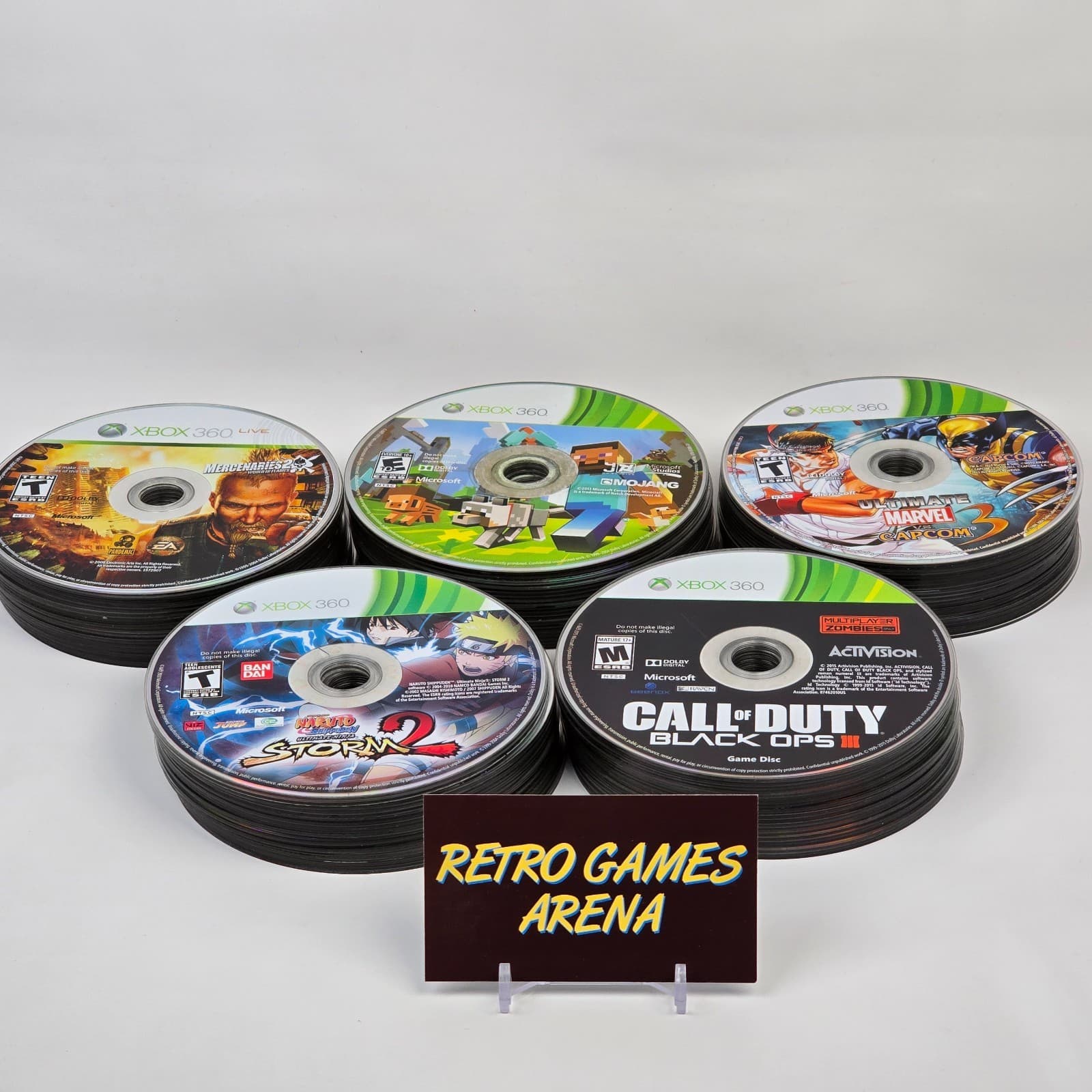 Lot of 100x Loose Xbox 360 Discs LOT G (UNTESTED) Some will need resurfaced