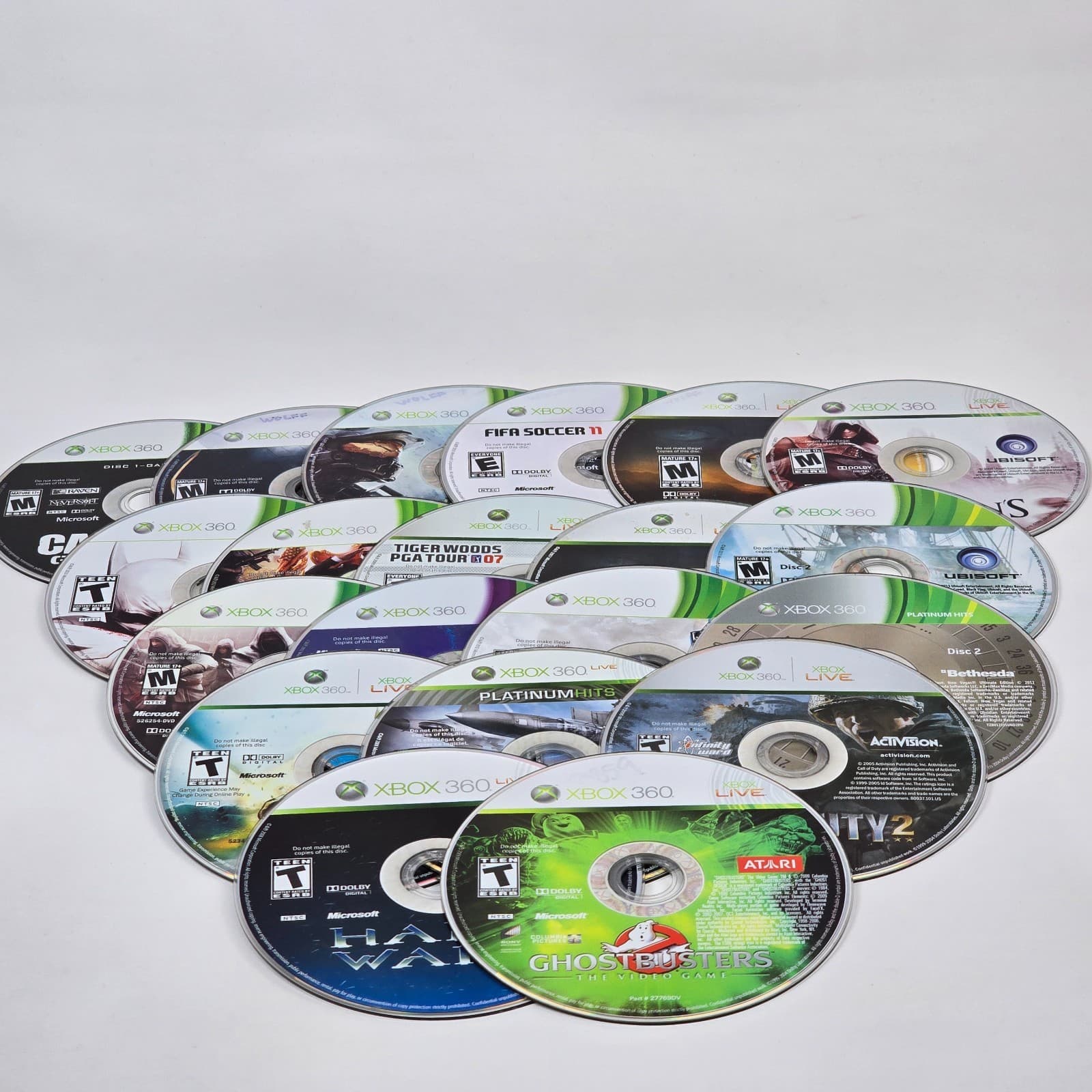 Lot of 100x Loose Xbox 360 Discs LOT F (UNTESTED) Some will need resurfaced - Thumbnail 5