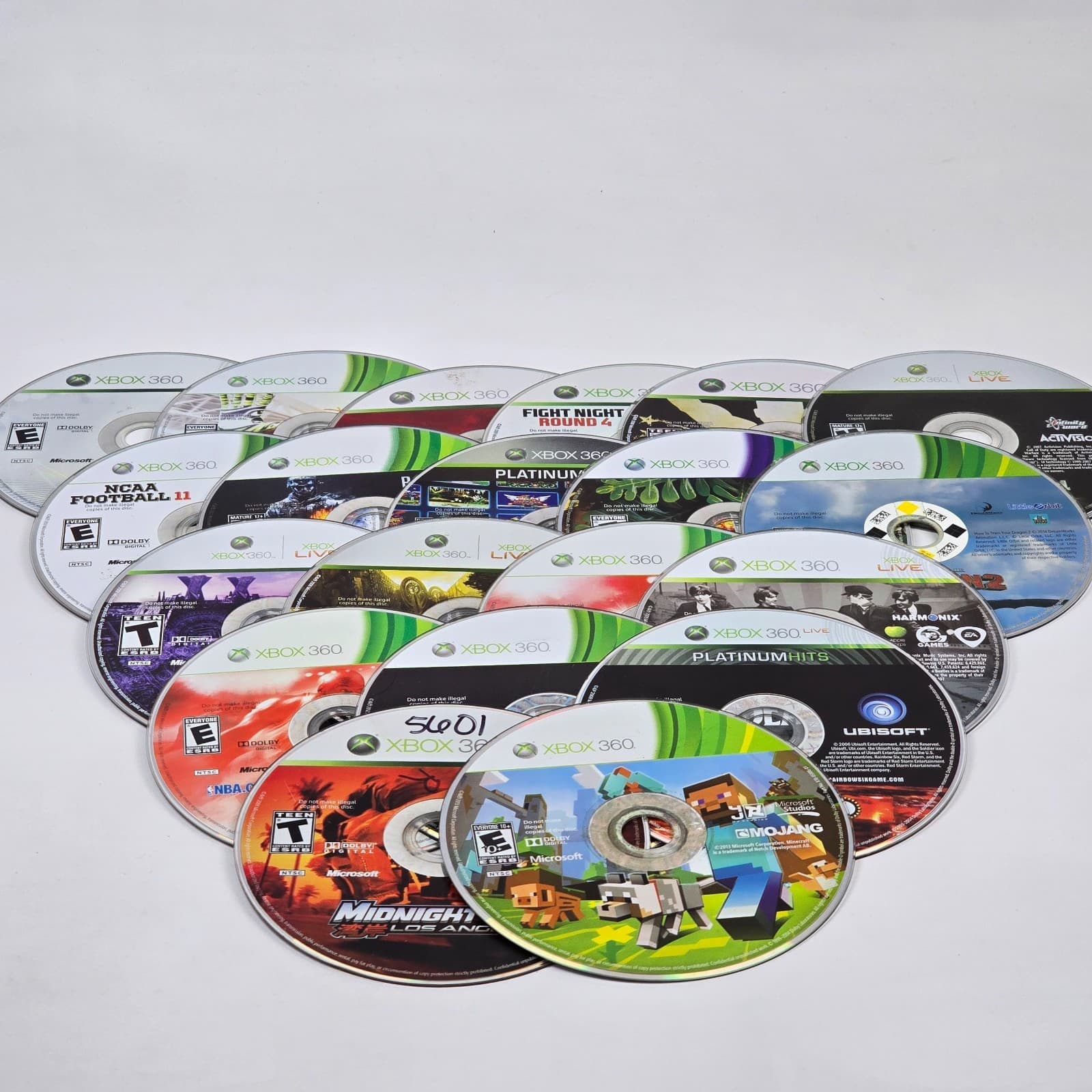 Lot of 100x Loose Xbox 360 Discs LOT G (UNTESTED) Some will need resurfaced - Thumbnail 4