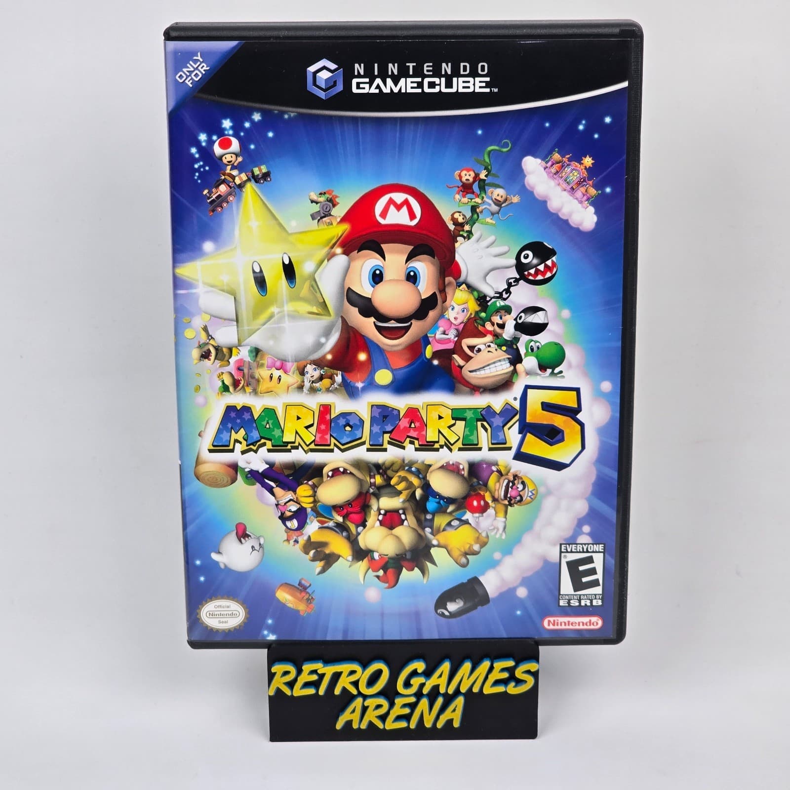 Mario Party 5 (Nintendo GameCube) Black Label CIB COMPLETE