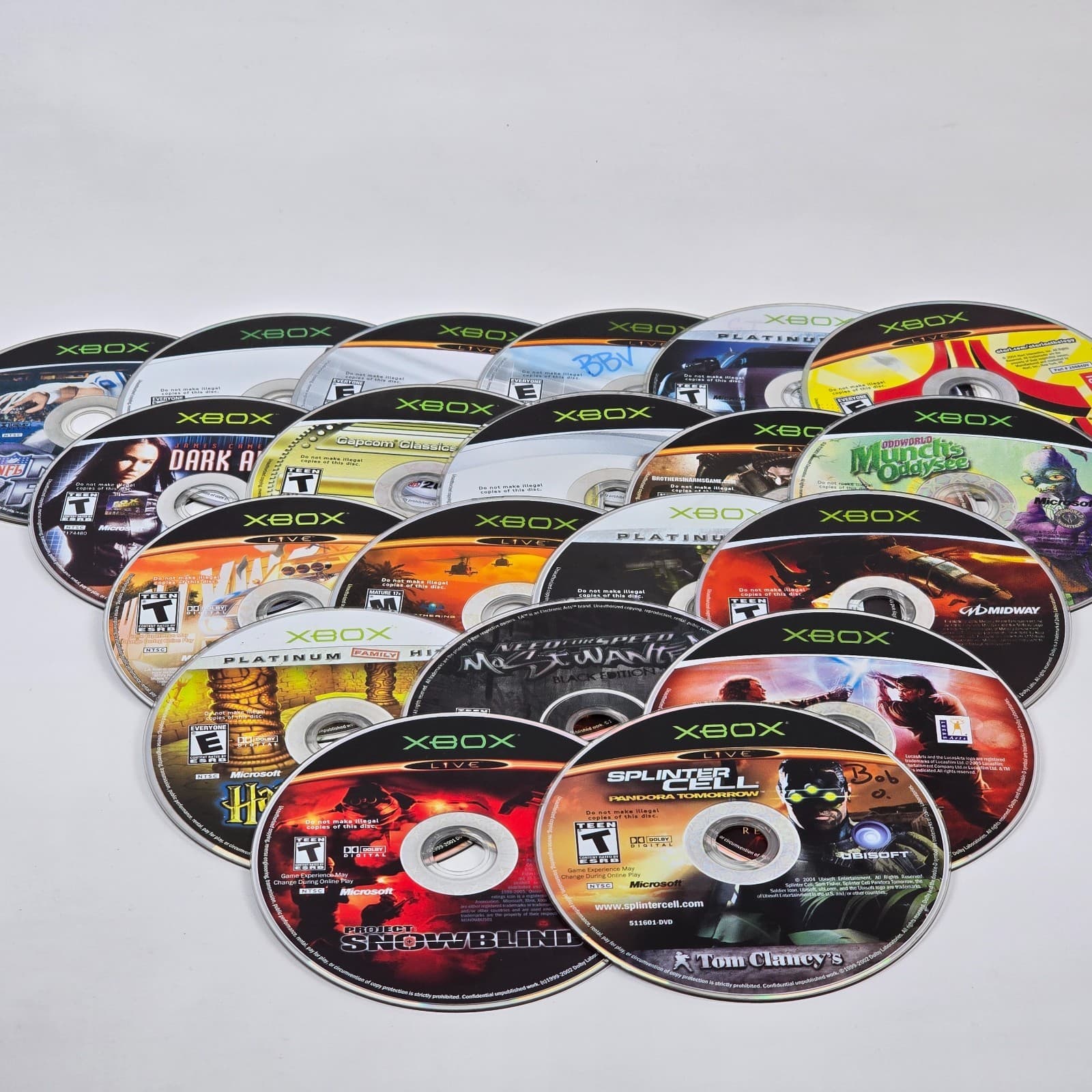 Lot of 100x Loose Original Xbox Discs LOT G (UNTESTED) Some will need resurfaced - Thumbnail 4