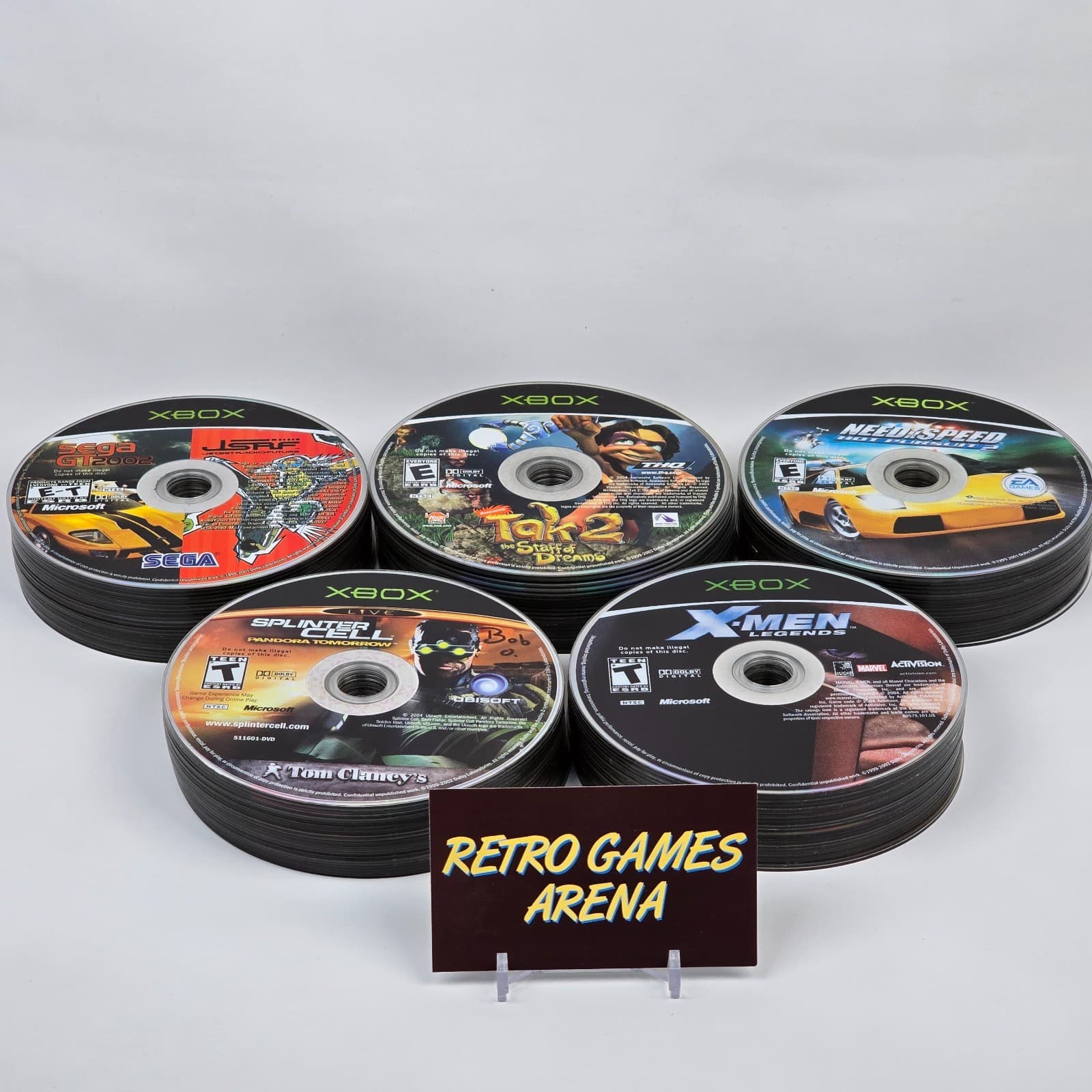 Lot of 100x Loose Original Xbox Discs LOT G (UNTESTED) Some will need resurfaced
