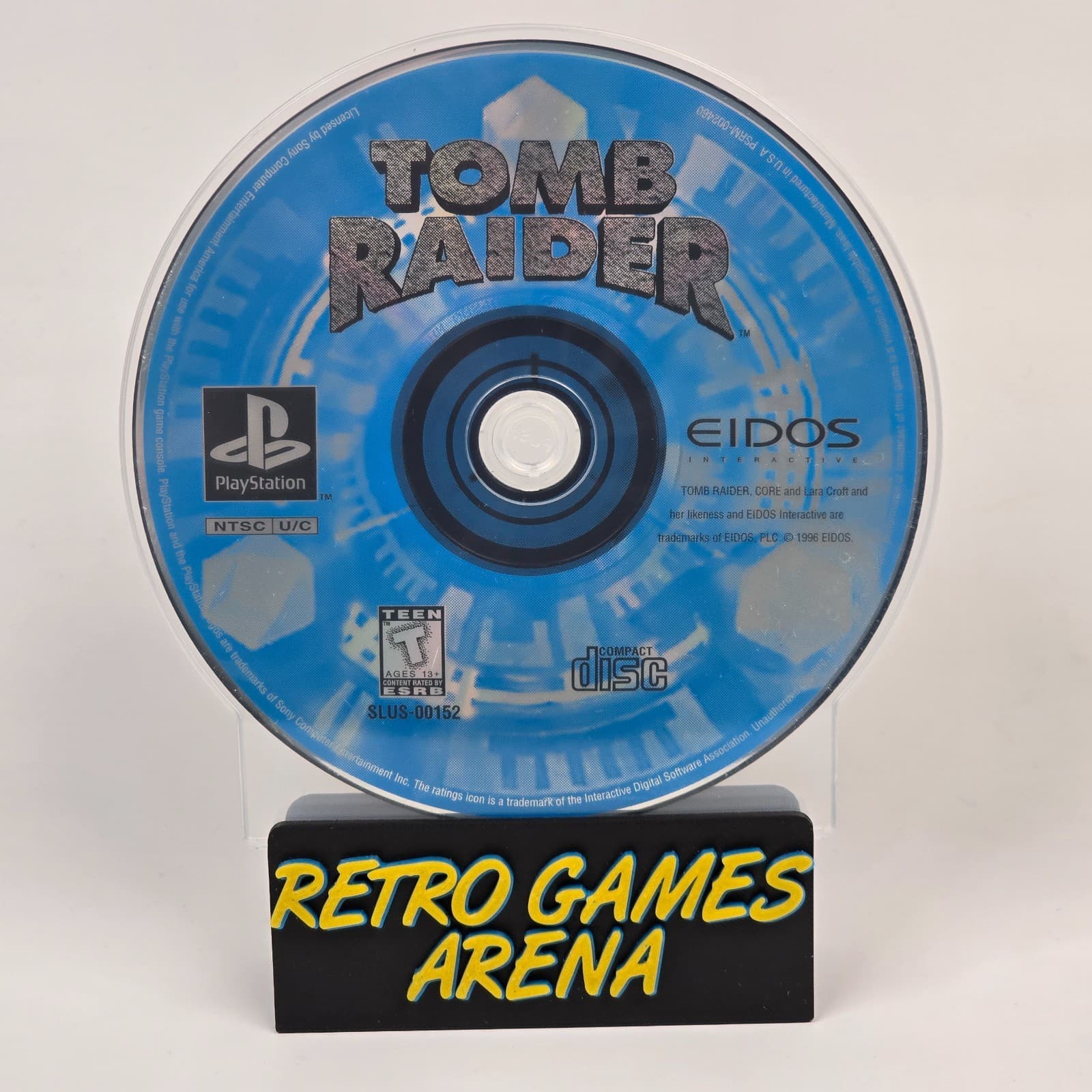 Tomb Raider (PlayStation 1 PS1) Black Label Disc