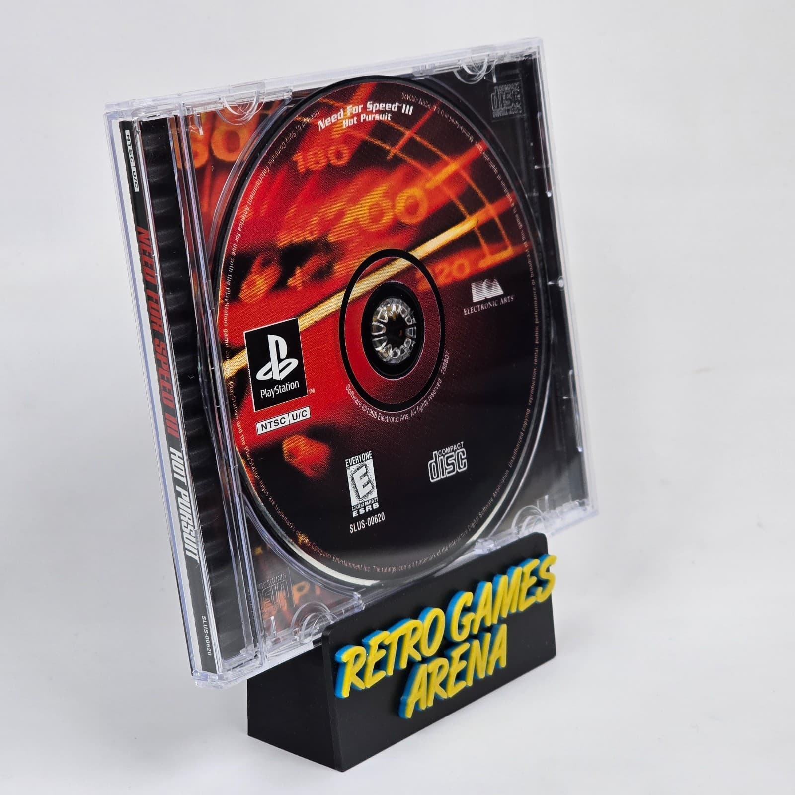 Need for Speed III 3: Hot Pursuit (PlayStation 1 PS1) Black Label Case & Disc