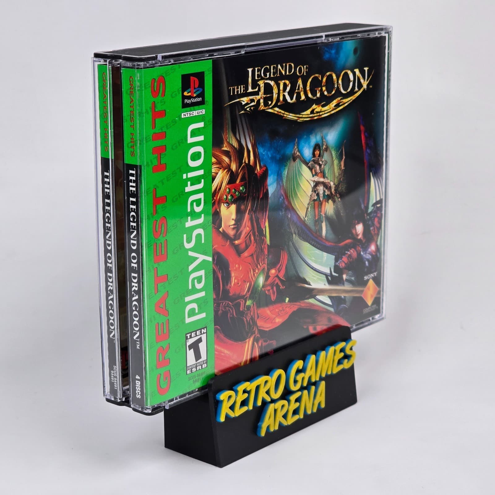 The Legend of Dragoon (PlayStation 1 PS1) Greatest Hits Case & Discs