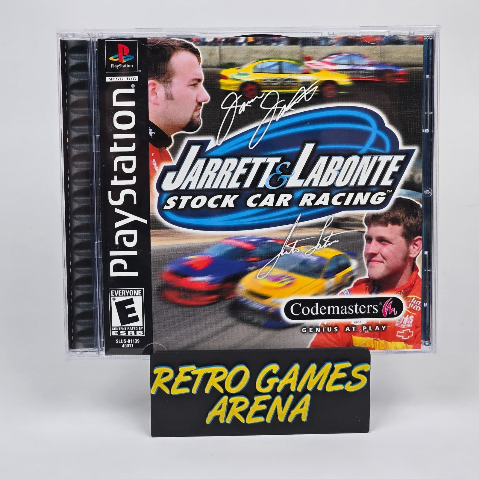 Jarrett & Labonte Stock Car Racing (PlayStation 1 PS1) CIB COMPLETE