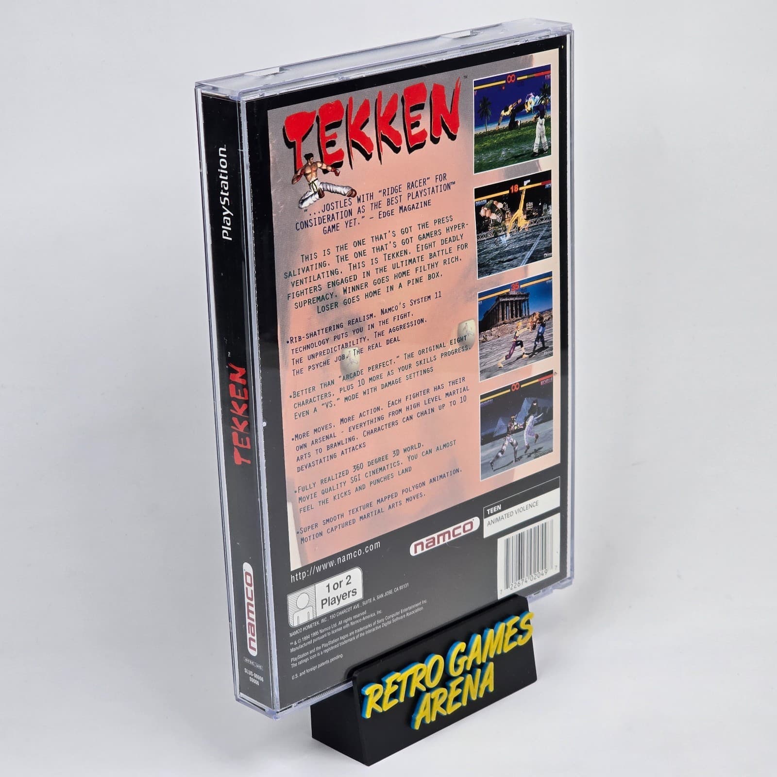 💿REFURBISHED Tekken (PlayStation 1 PS1) Long Box CIB COMPLETE💿 - Thumbnail 4
