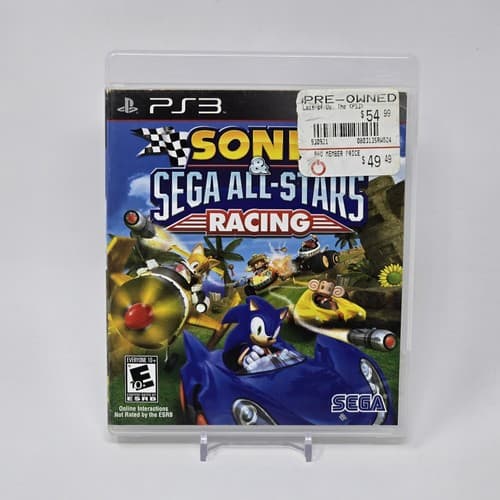 Sonic & Sega All-Stars Racing (PlayStation 3 PS3) Case & Disc TESTED