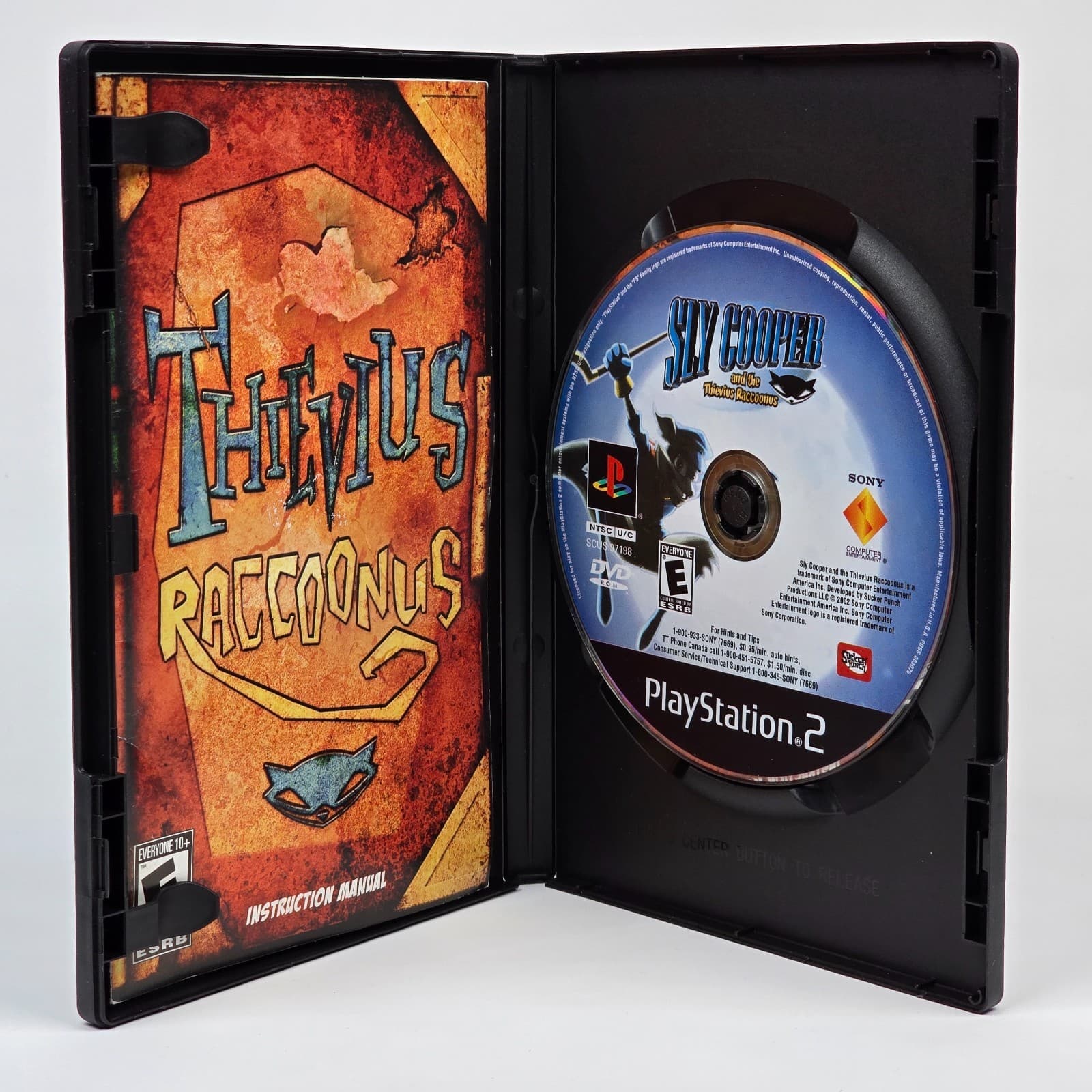 Sly Cooper and the Thievius Raccoonus (PlayStation 2 PS2) Blk Lbl CIB COMPLETE - Thumbnail 2