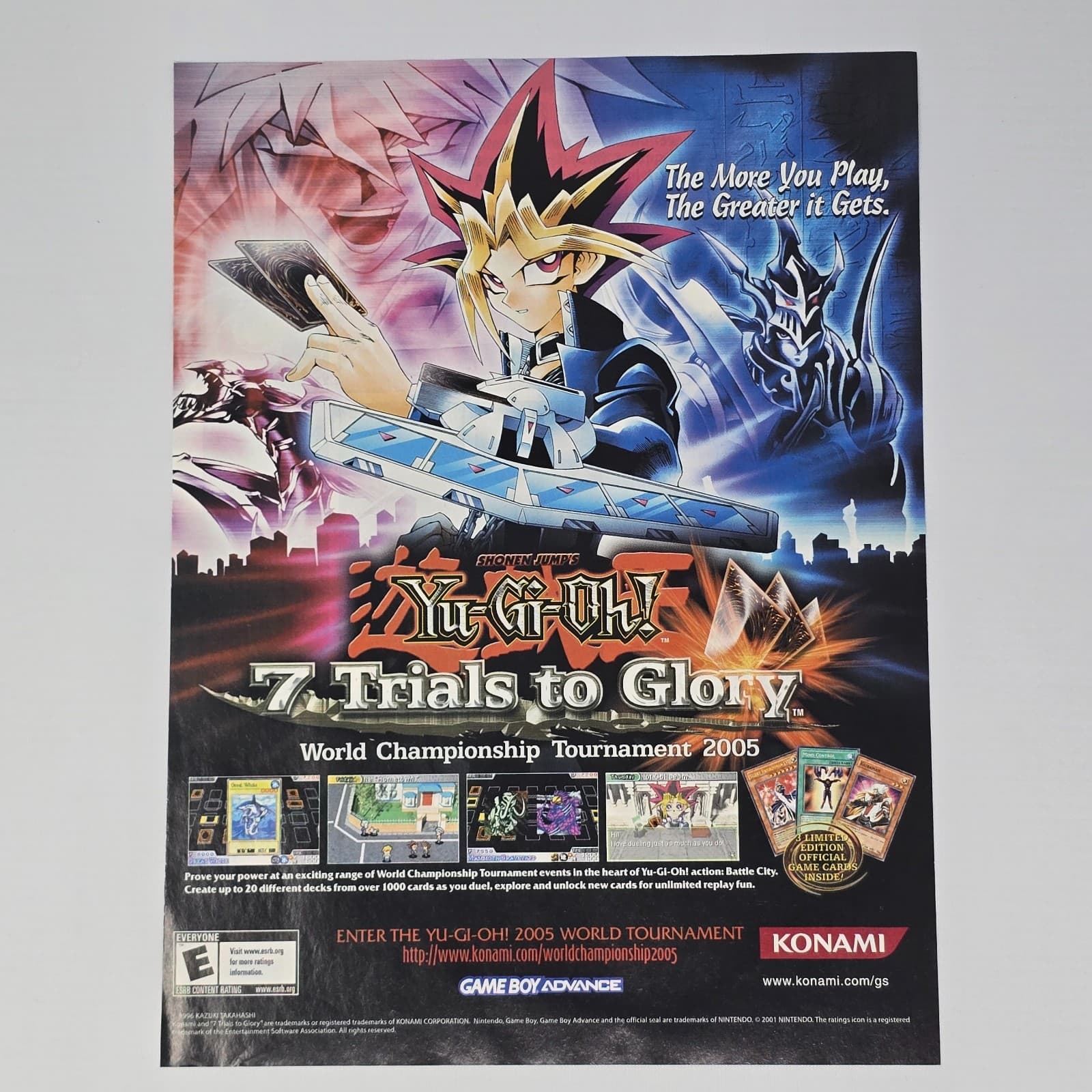Yu-Gi-Oh! 7 Trials To Glory Game Boy Advance Greater Print Ad/Poster