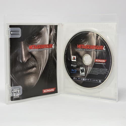 Metal Gear Solid 4: Guns of the Patriots (PlayStation 3 PS3) Black Label CIB - Thumbnail 2